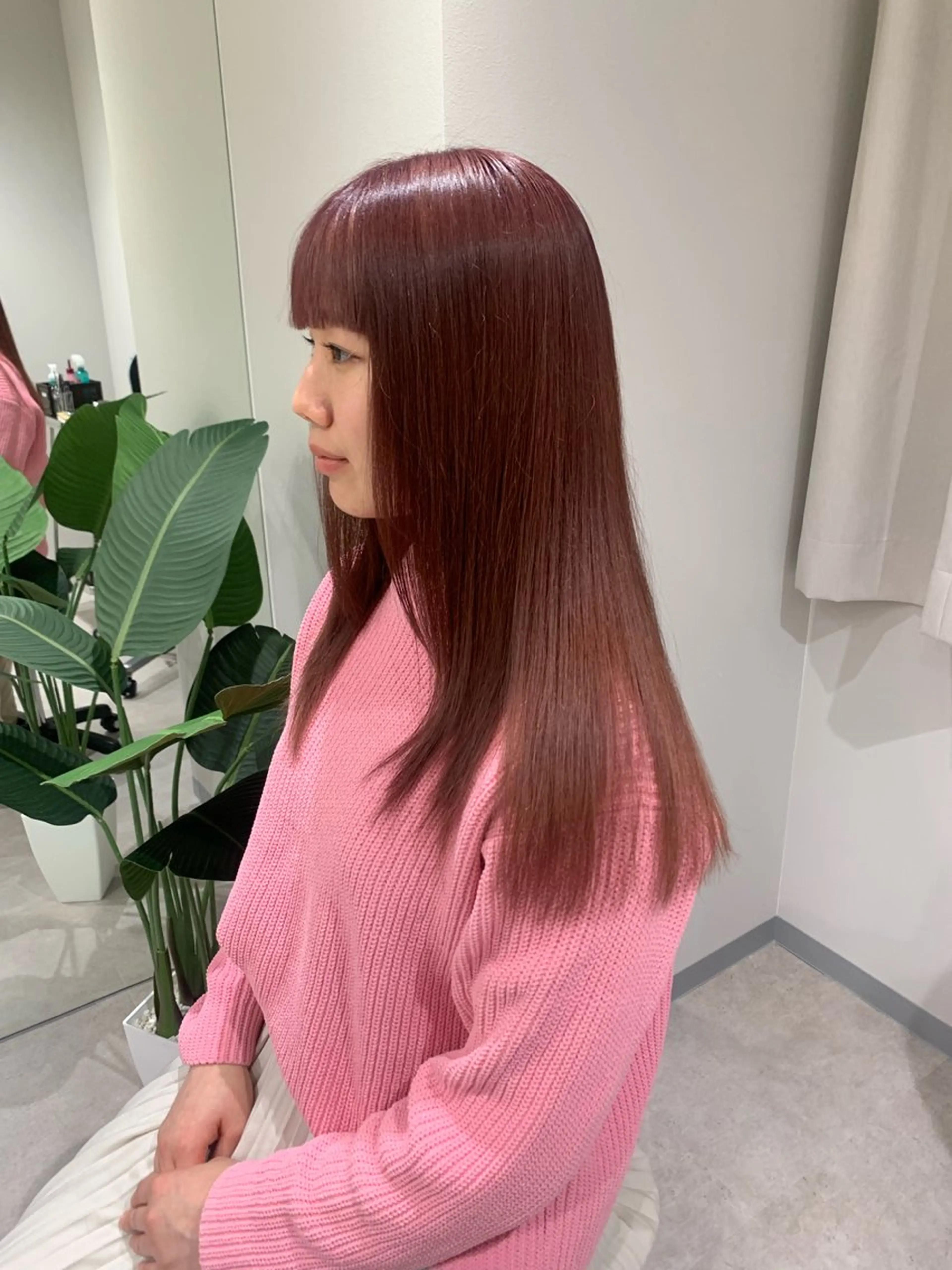 ロング ピンクブラウン ZA/ZA神楽坂店所属・渡邉 彩愛のヘアスタイル