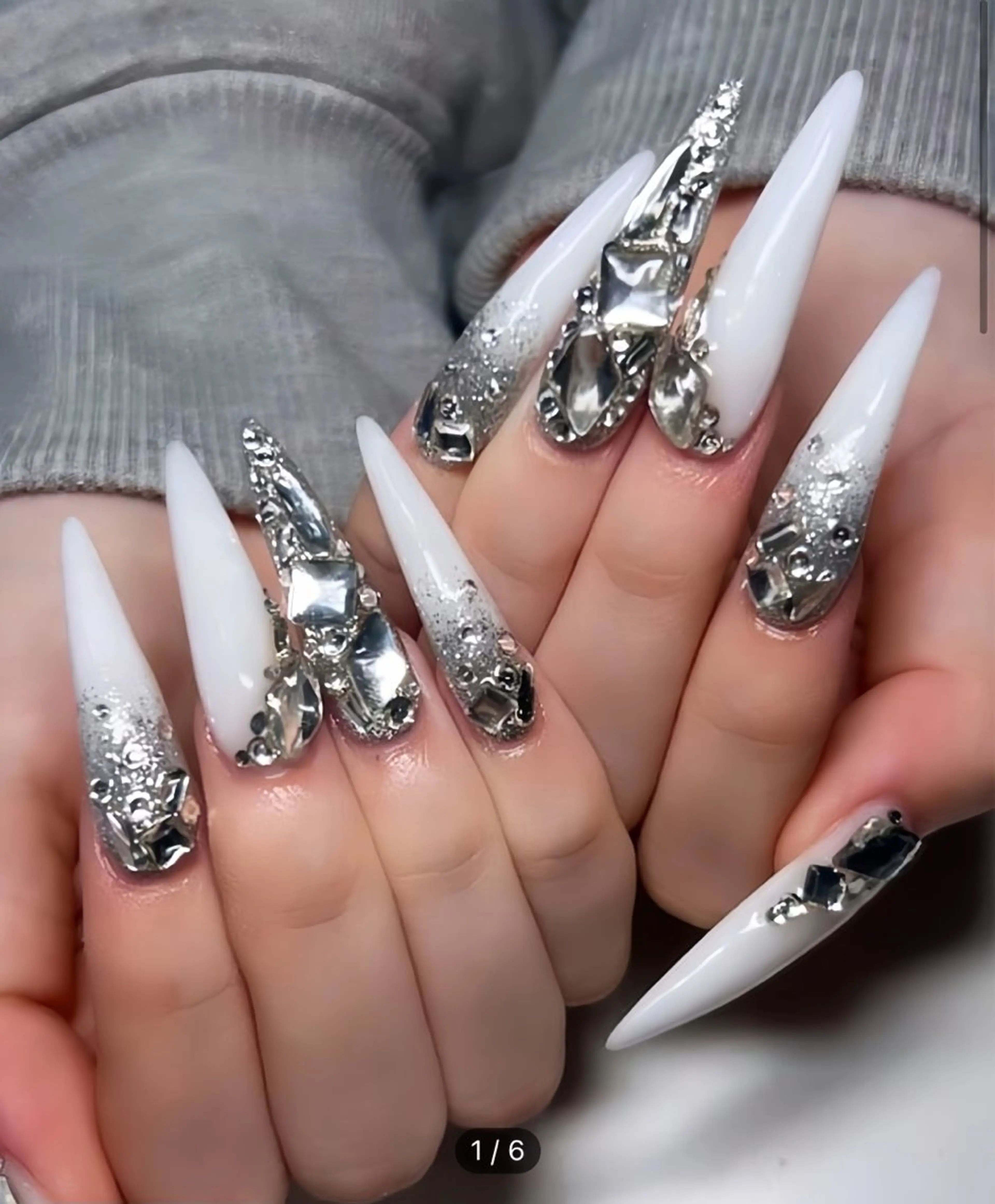 ネイル アートネイル フレンチネイル ジェルネイル 韓国ネイル ミラーネイル Rin Nail 新大久保店のネイルデザイン