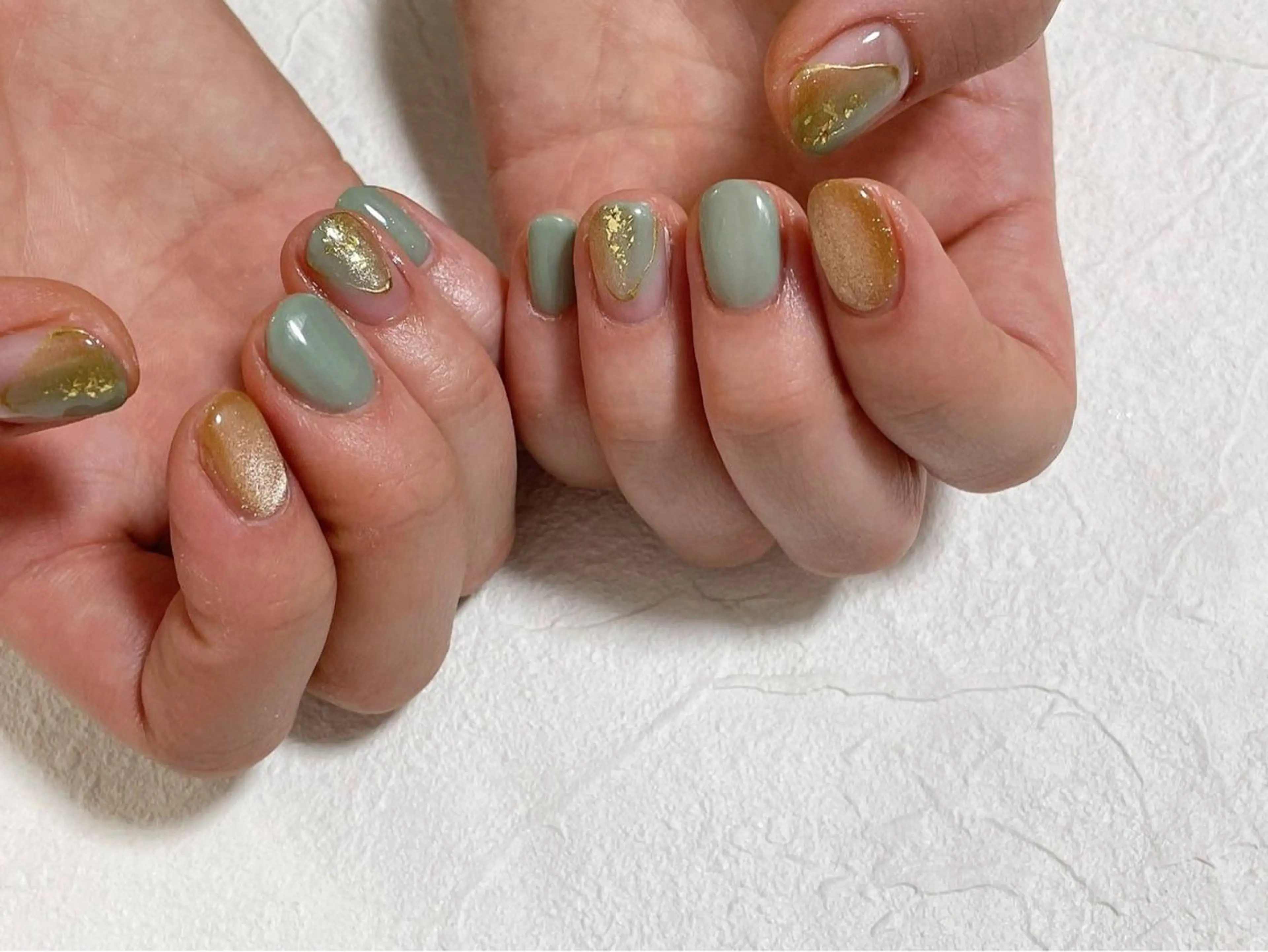 ネイル オーロラネイル フラワーネイル フットネイル フレンチネイル ジェルネイル ハンドネイル Mogu nail 二子玉川のネイルデザイン