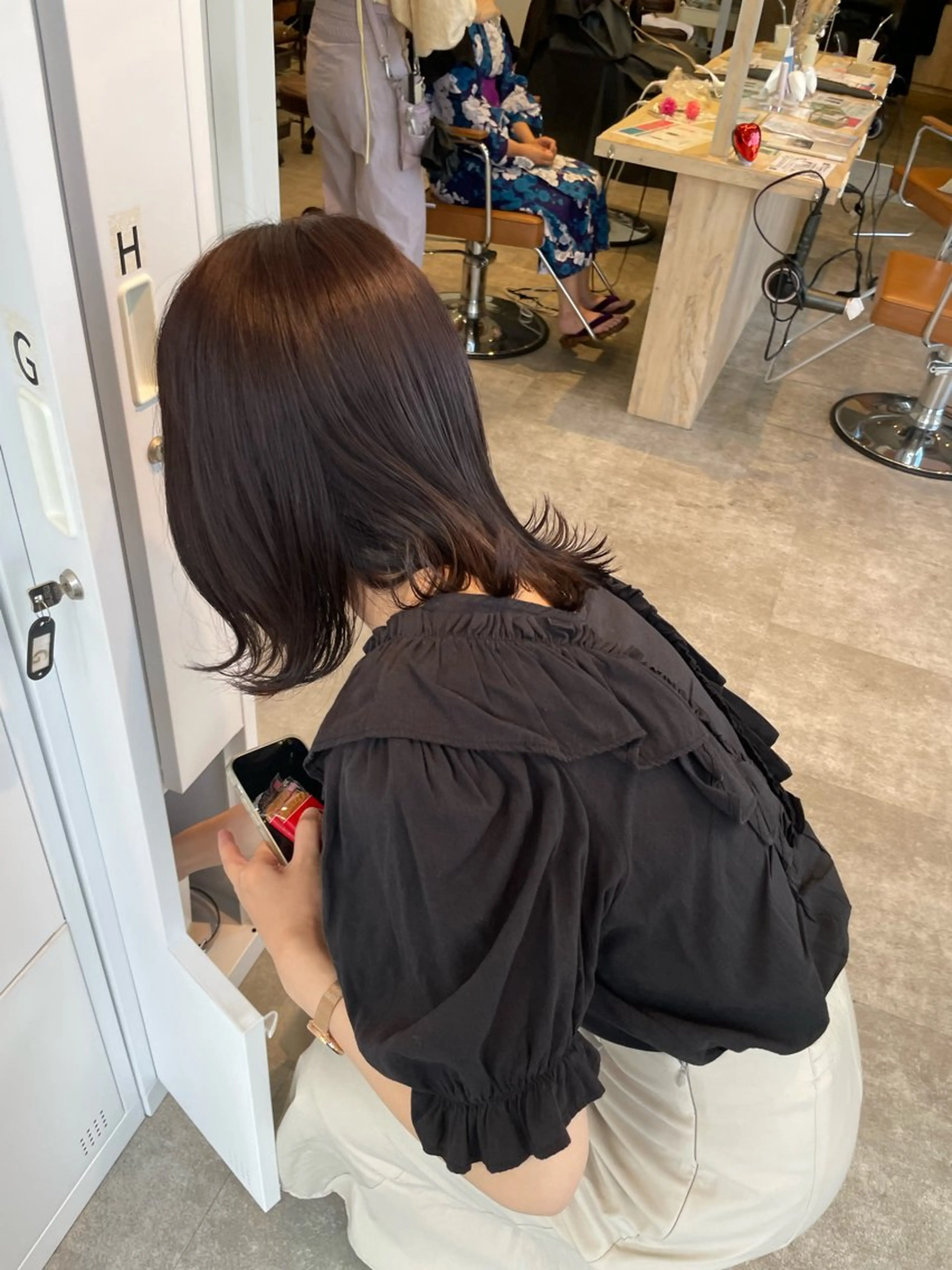 ミディアム カラー パーマ ヘアアレンジ キッズ yuka🥕 橿原神宮前のヘアスタイル