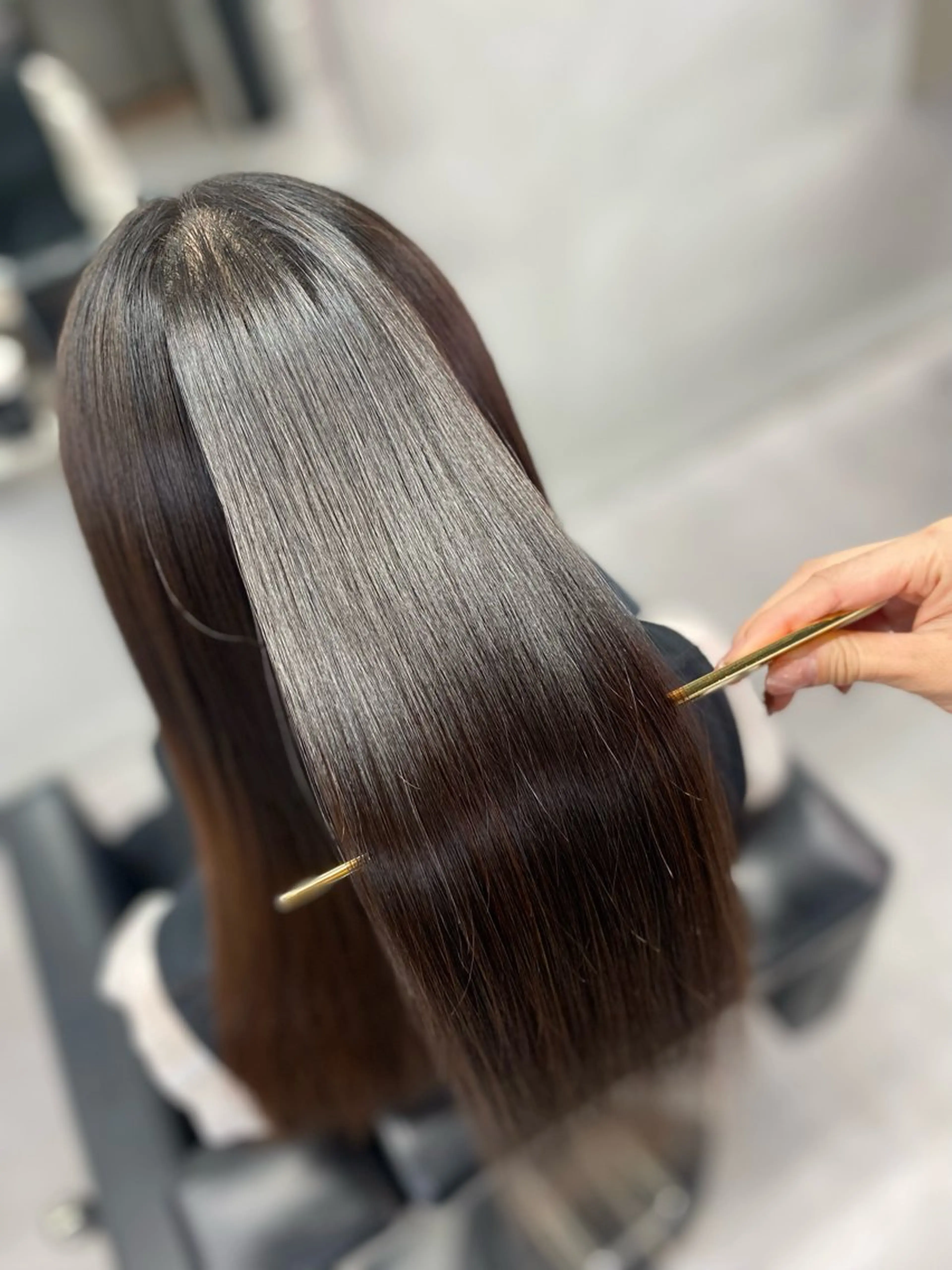 セミロング カット 縮毛矯正 トリートメント 艶髪/縮毛矯正 🫧辻野海羽のヘアスタイル