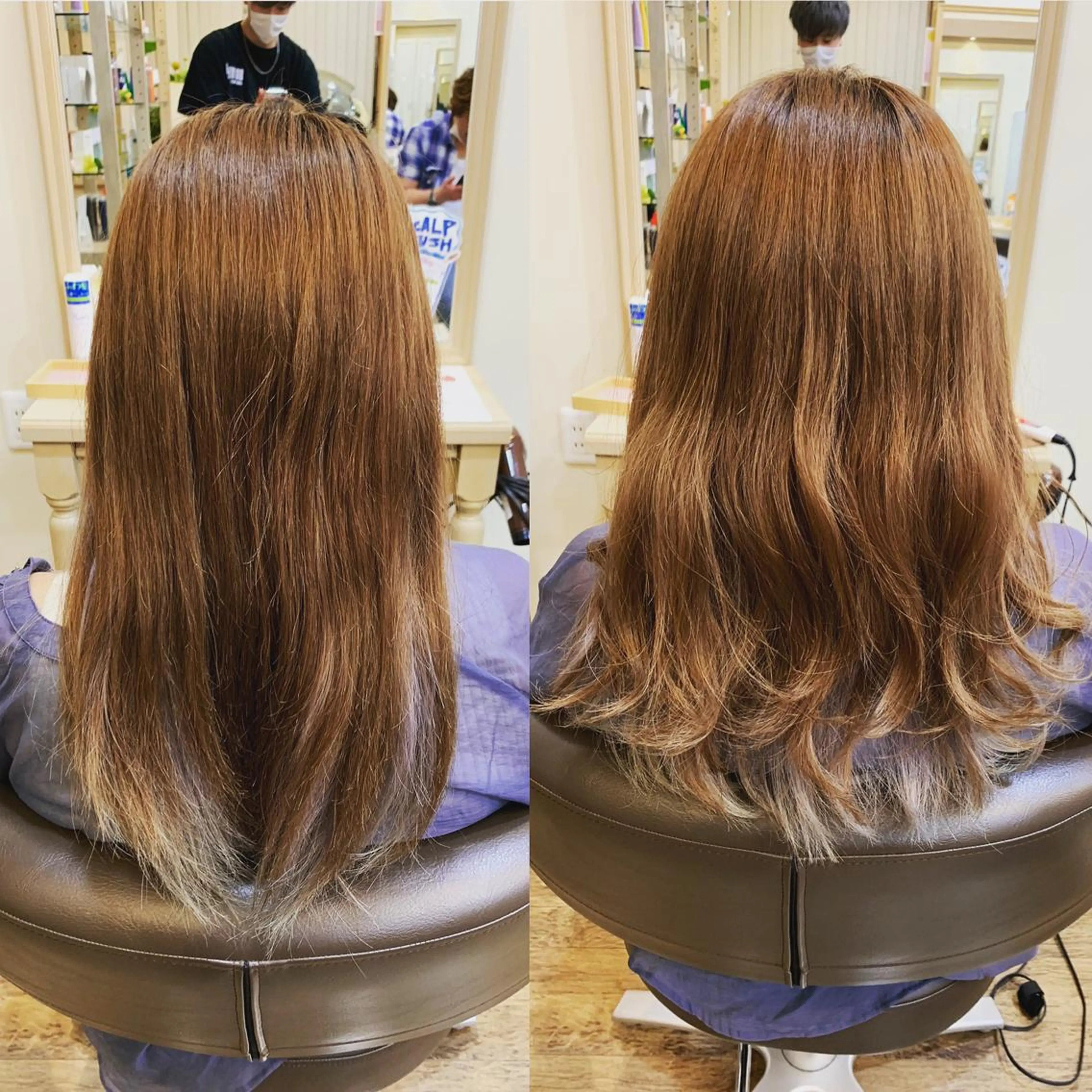 セミロング 韓国ヘア/レイヤー 🇰🇷/艶髪/長橋のヘアスタイル