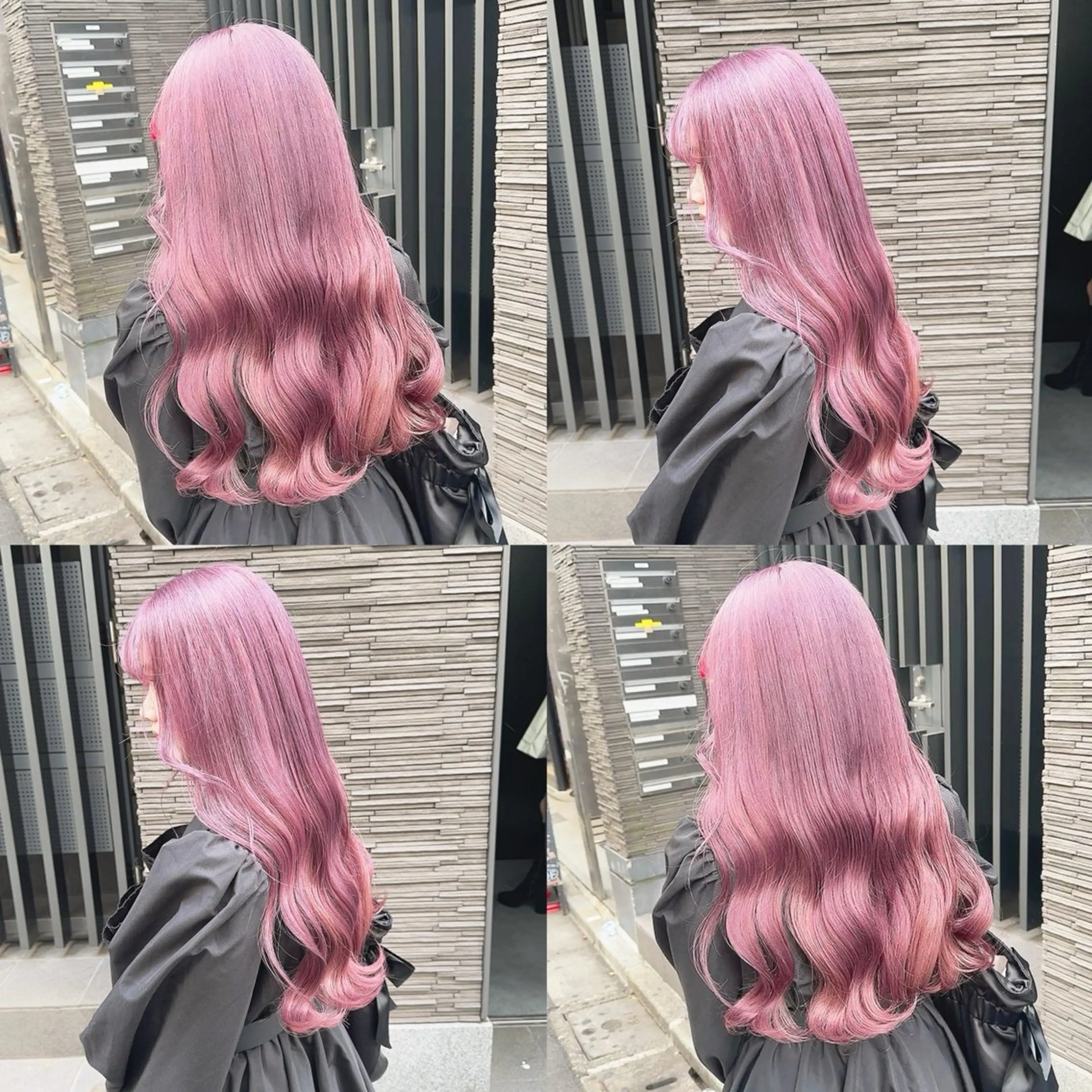 カラー ベージュカラー ブリーチ ピンクカラー ピンクベージュ ヘアカラー トリートメント 渋谷:インナーカラー ／🍒エリカ🍒のヘアスタイル