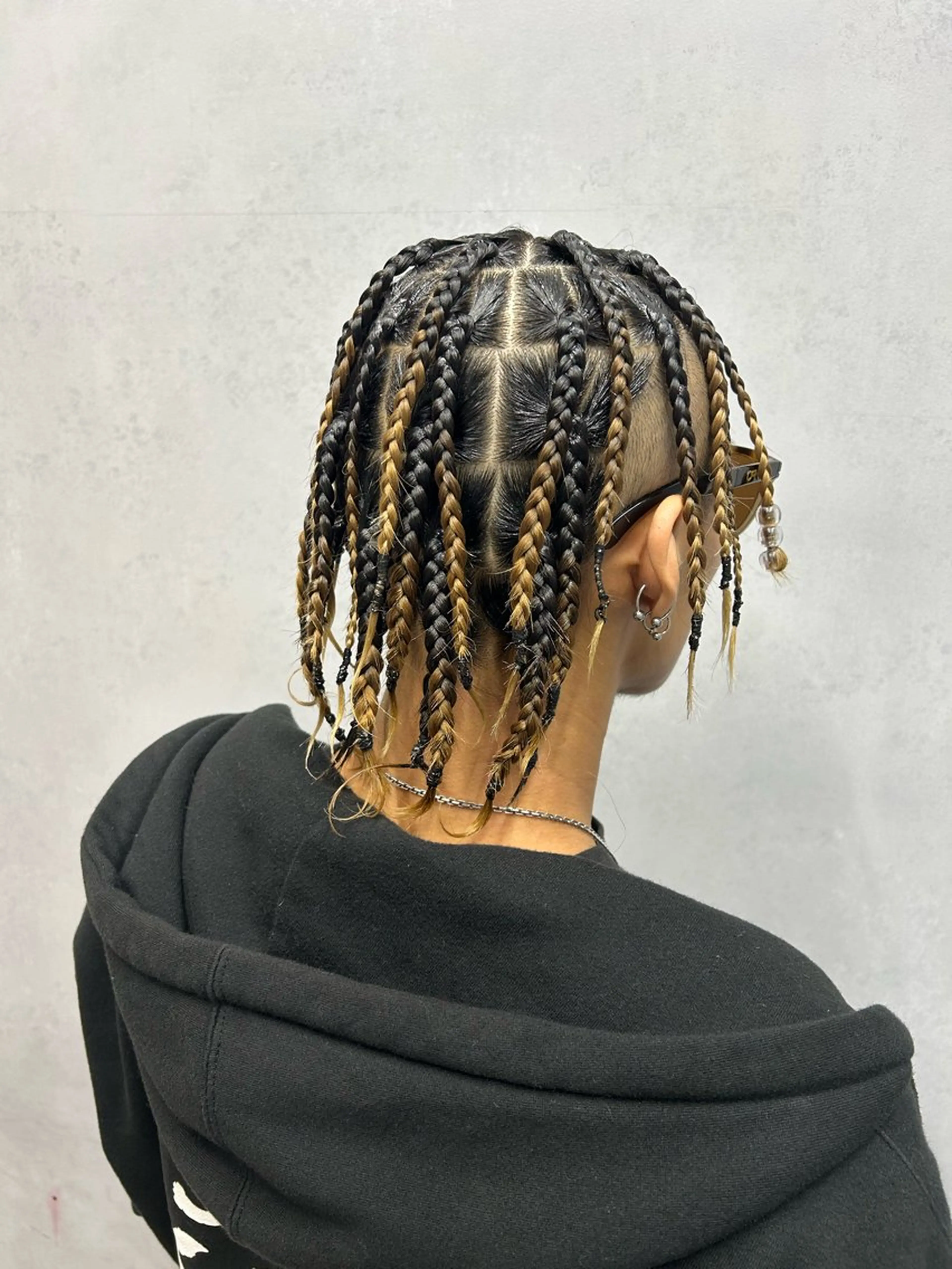 ミディアム ヘアアレンジ メンズ ブラックヘア🧜‍♂ 😈itsuki👿のヘアスタイル