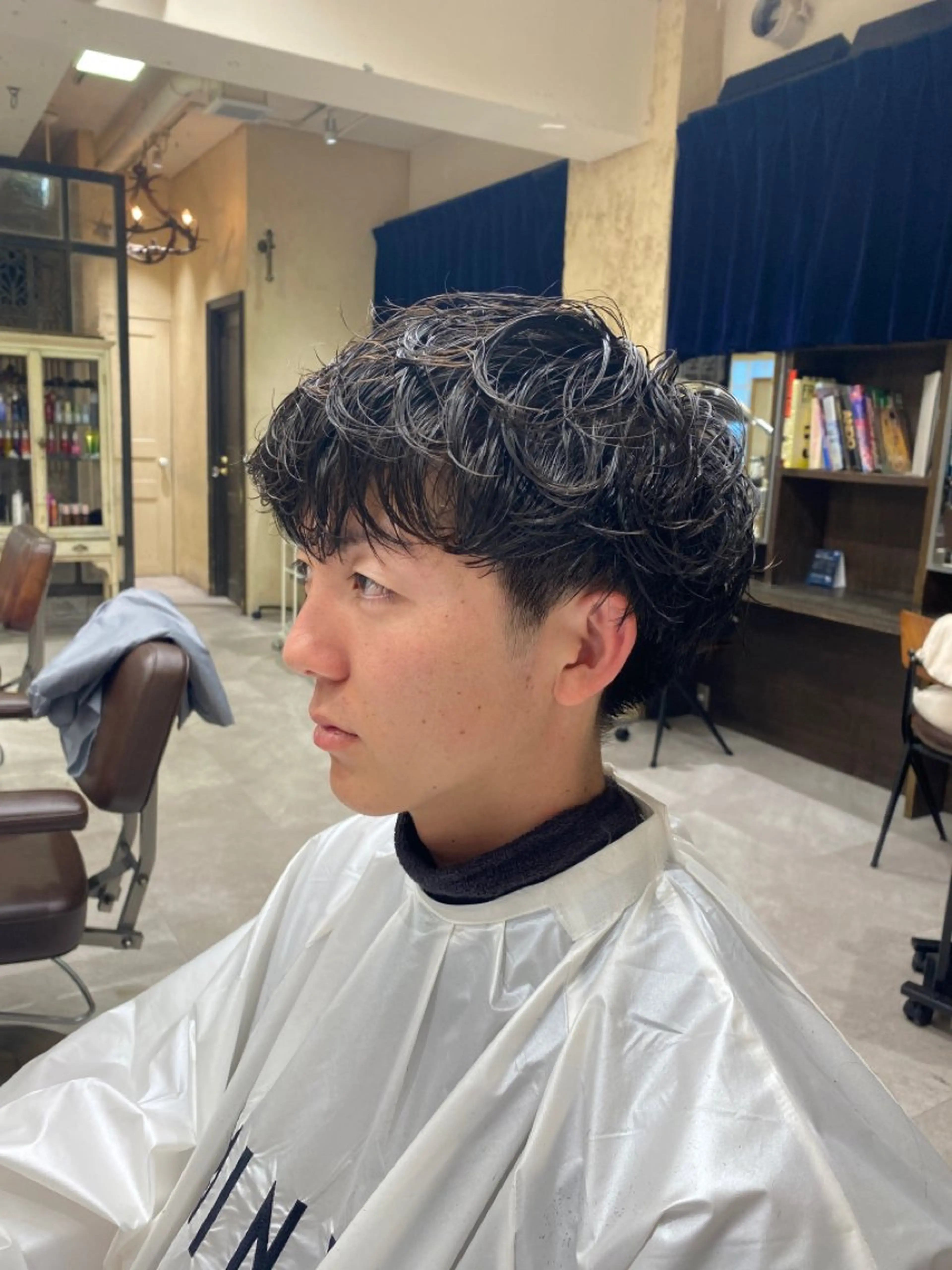 メンズカット×柔らか質感パーマの写真