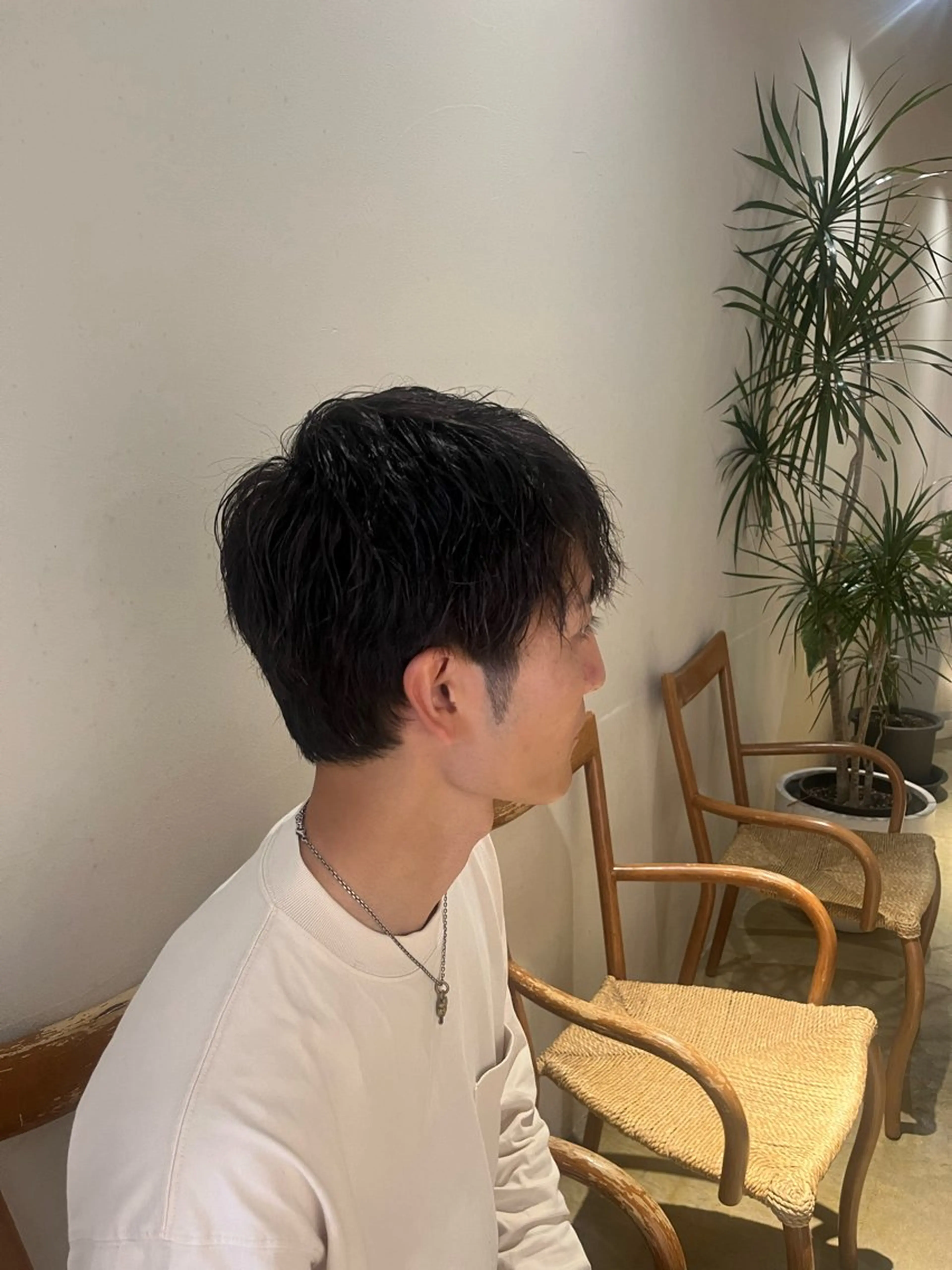 パーマ メンズ カット パーマ みわ/博多 ブリーチ/メンズヘアのヘアスタイル