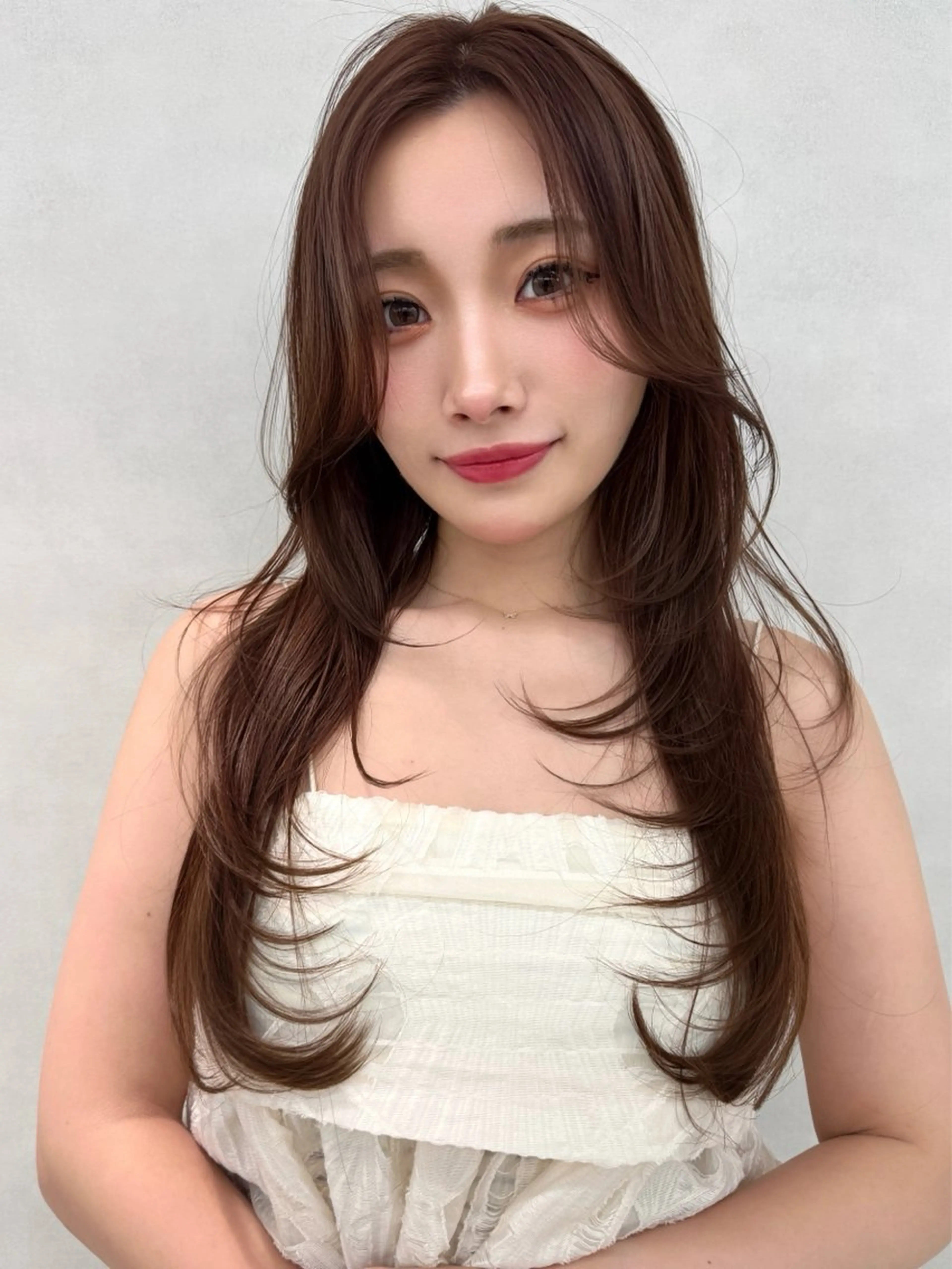 セミロング カラー カット ヘアカラー 🇰🇷韓国ヘア★ 副店長.쿠리타⭐︎のヘアスタイル