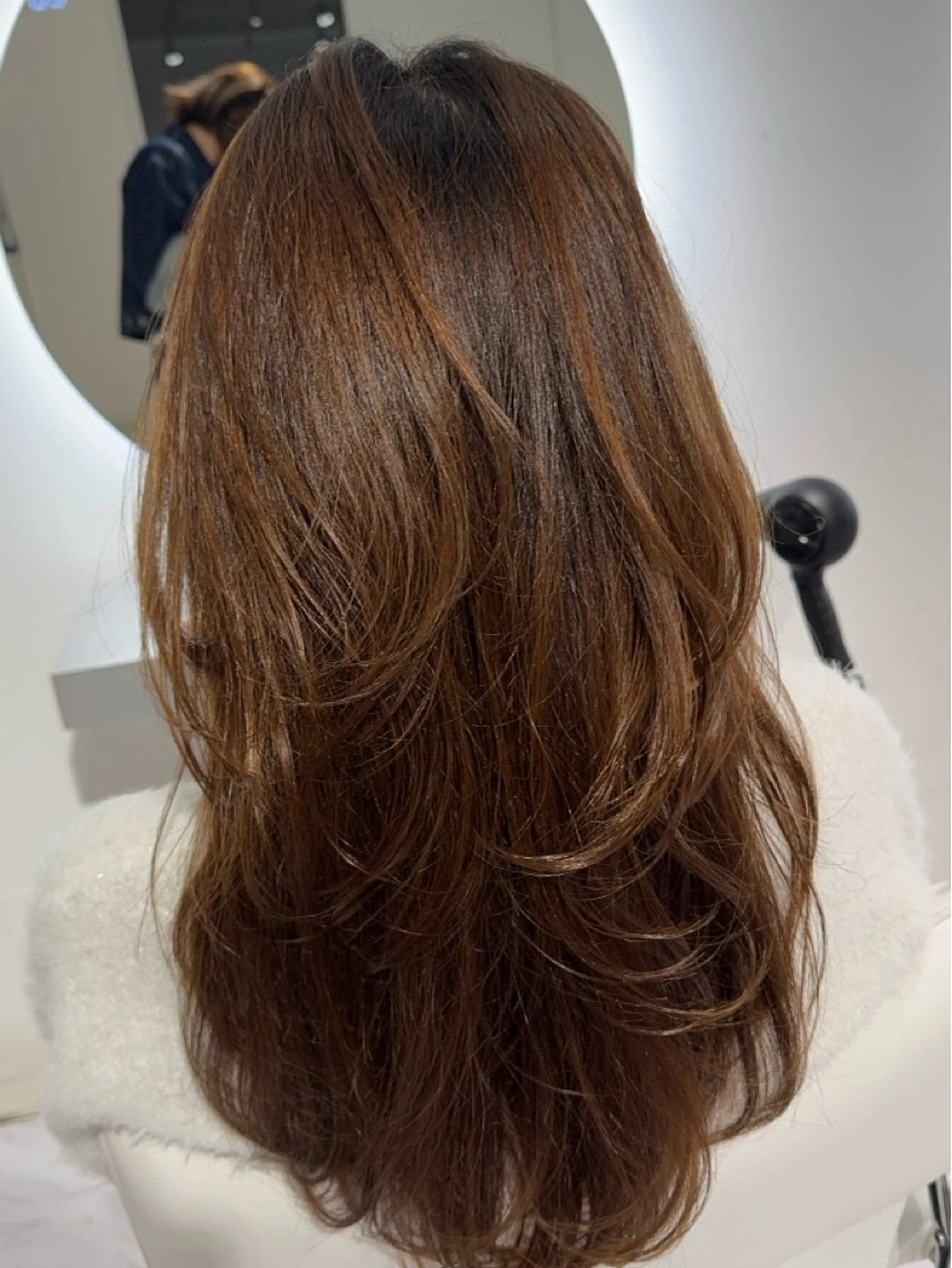 セミロング rina/無料 レイヤーカット/上野のヘアスタイル