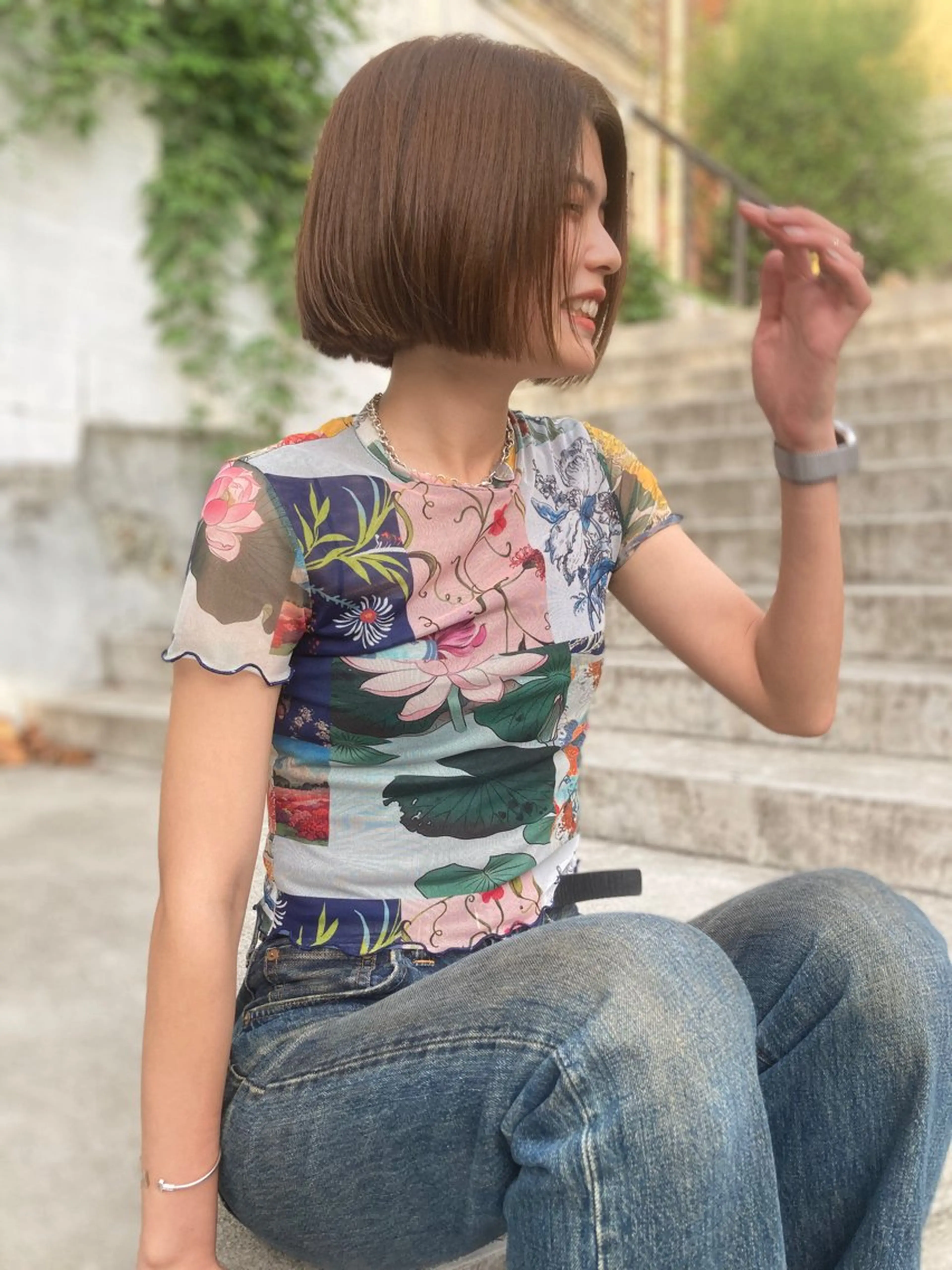 ショート カラー ベージュカラー ボブ ainico.所属・髪質改善　艶髪✨ Teppeiのヘアスタイル