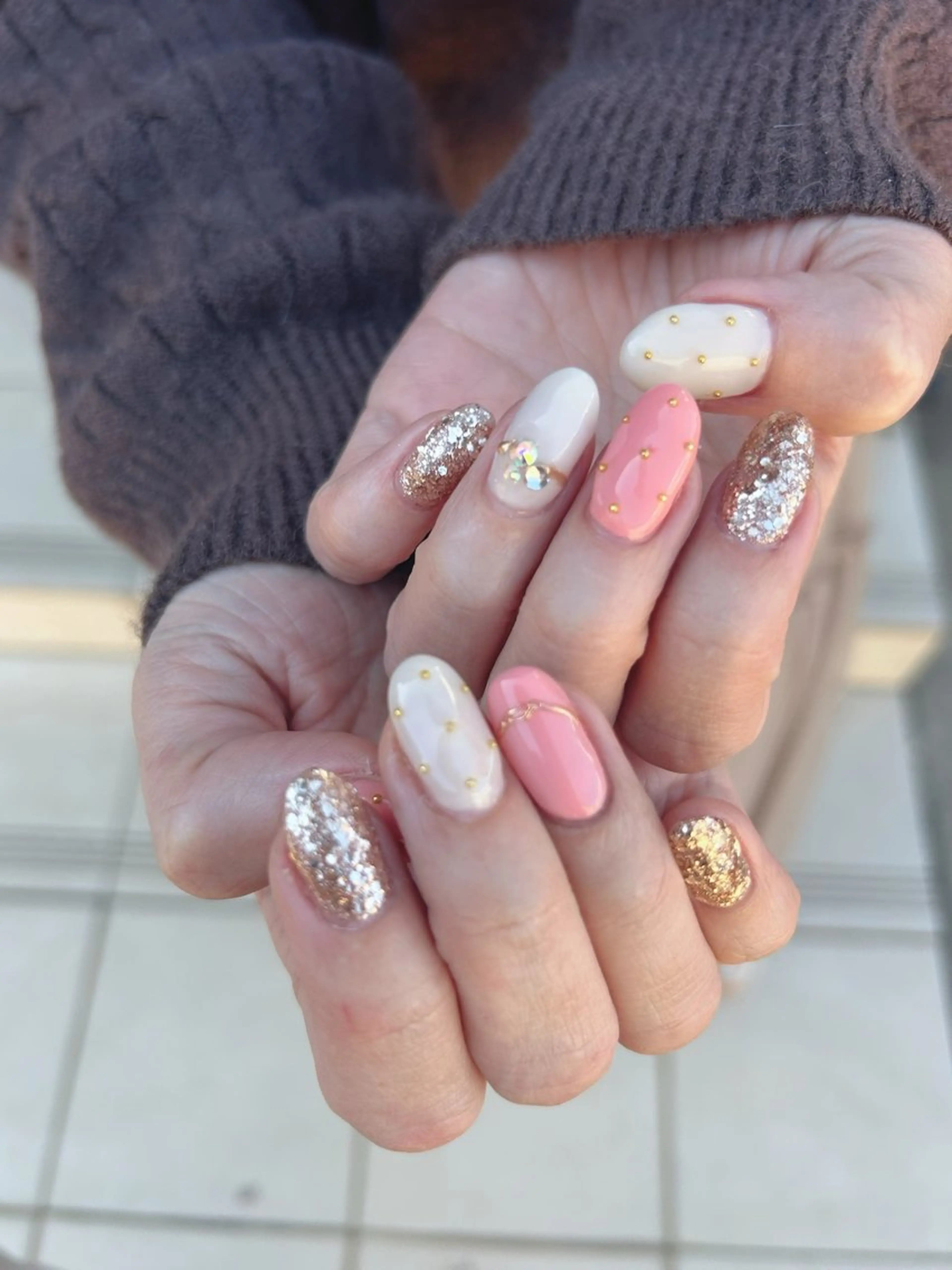 ネイル キラキラネイル 春ネイル cee. ckikakoのネイルデザイン