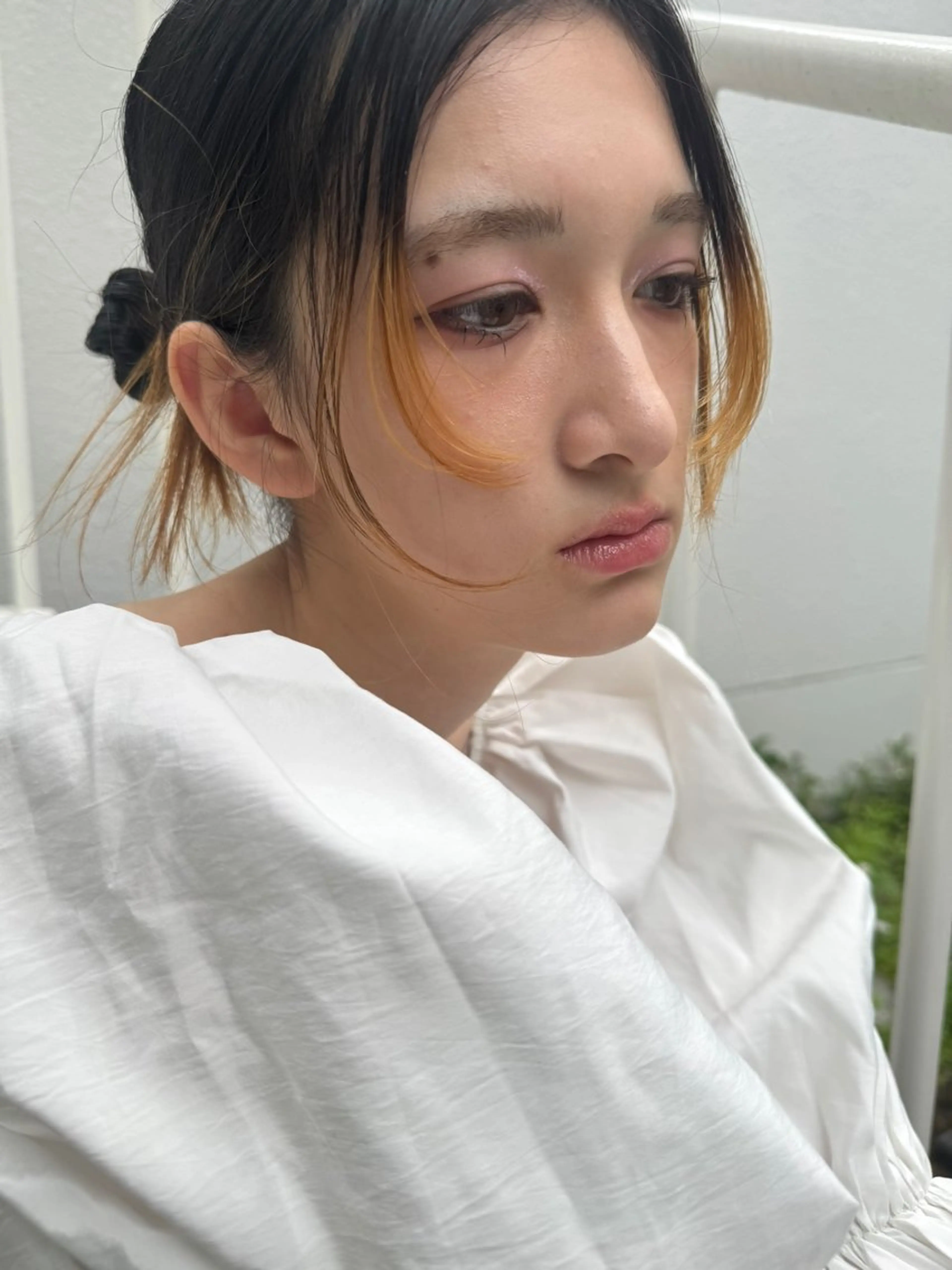 カラー ヘアカラー ブリーチカラー🎀 韓国風/寺門美優のヘアスタイル