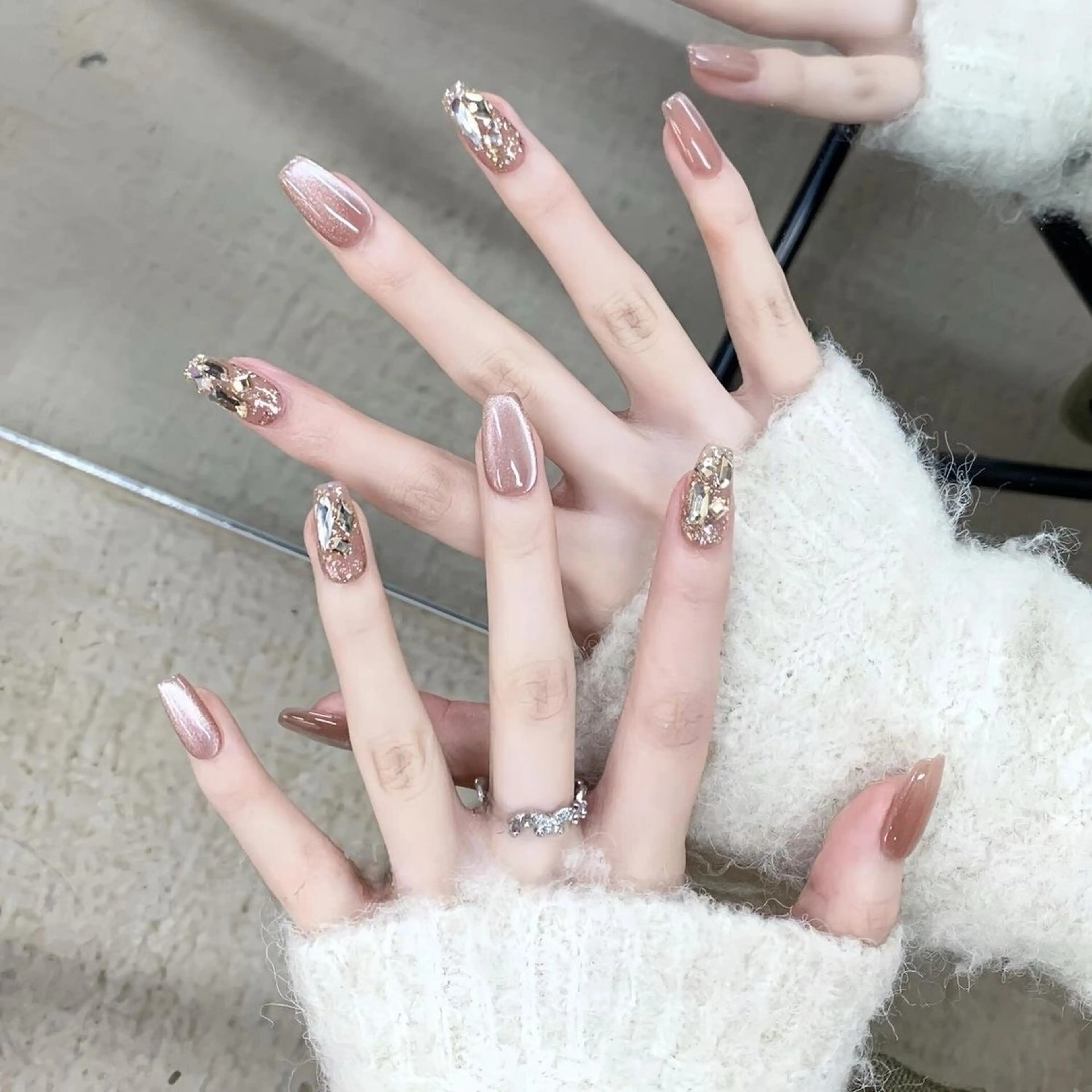 ネイル 韓国ネイル 持ち込み ハンドネイル EMI ANA.CHUOのネイルデザイン