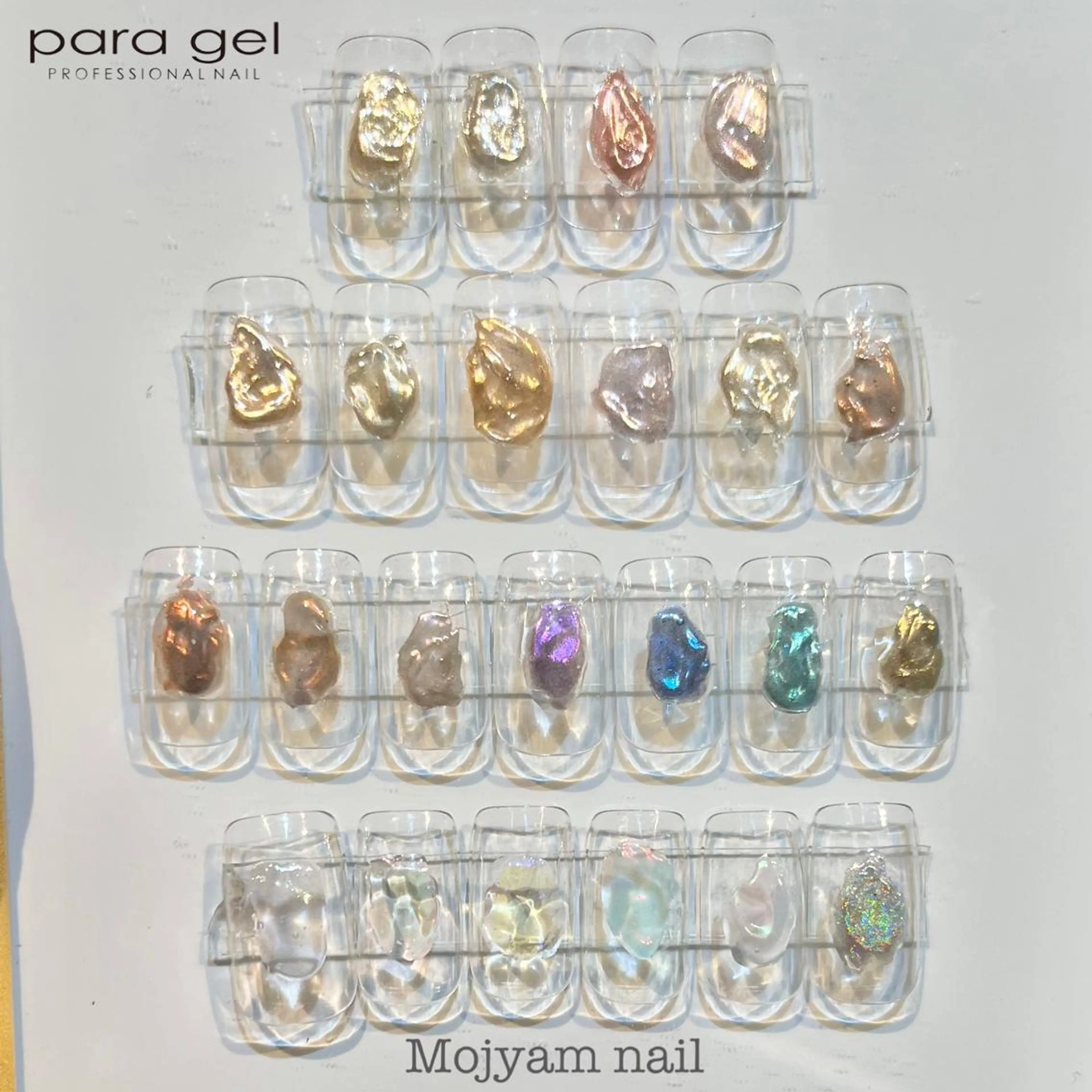 ネイル オーロラネイル ミラーネイル 夏ネイル ハンドネイル Mojyam nail所属・松本 実咲のネイルデザイン