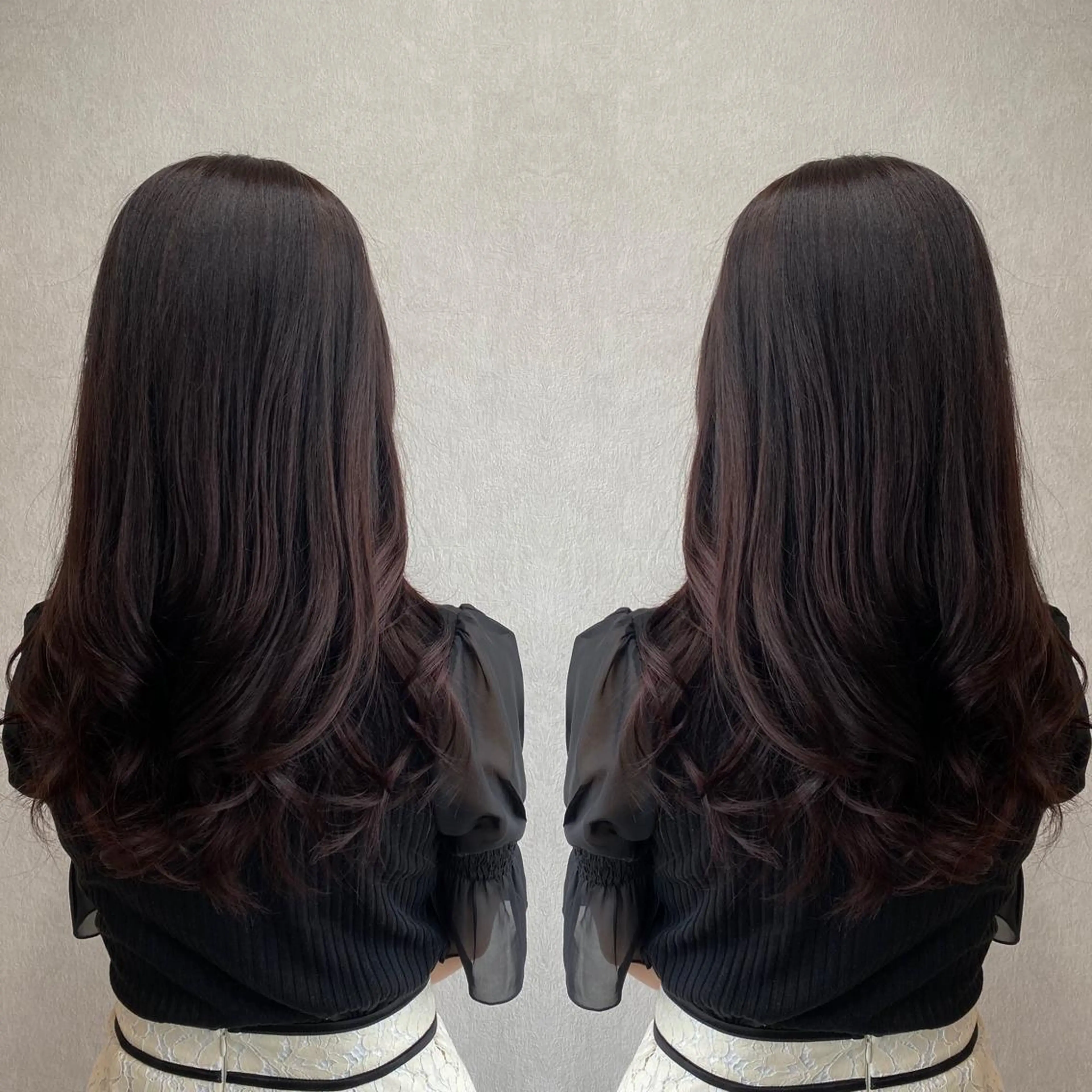 ロング カラー カット トリートメント tocca 💜石田愛結💜のヘアスタイル