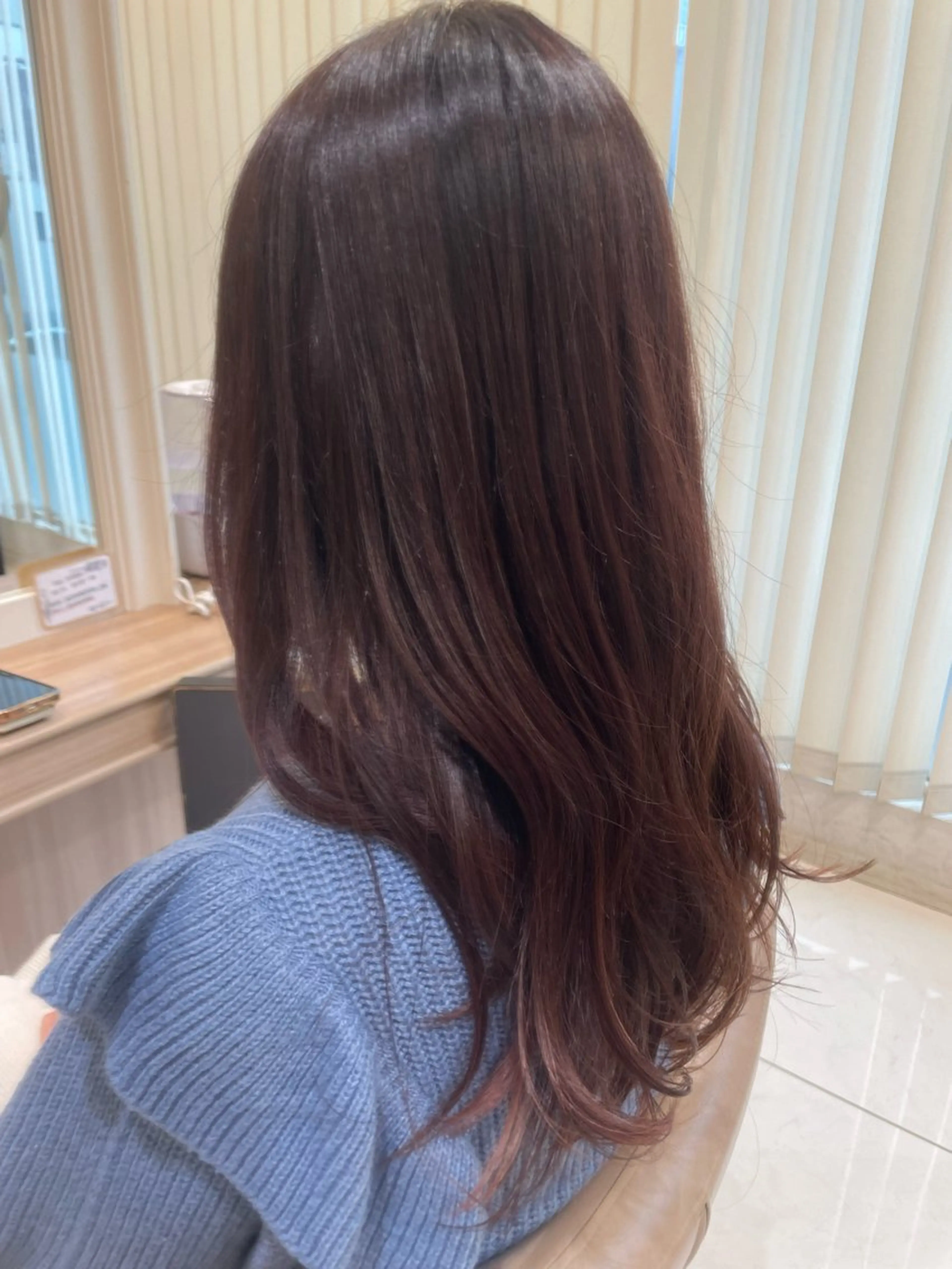 ロング カラー ヘアカラー トリートメント 韓国ヘアメイク🎀/ 縮毛矯正✨山本媛香のヘアスタイル