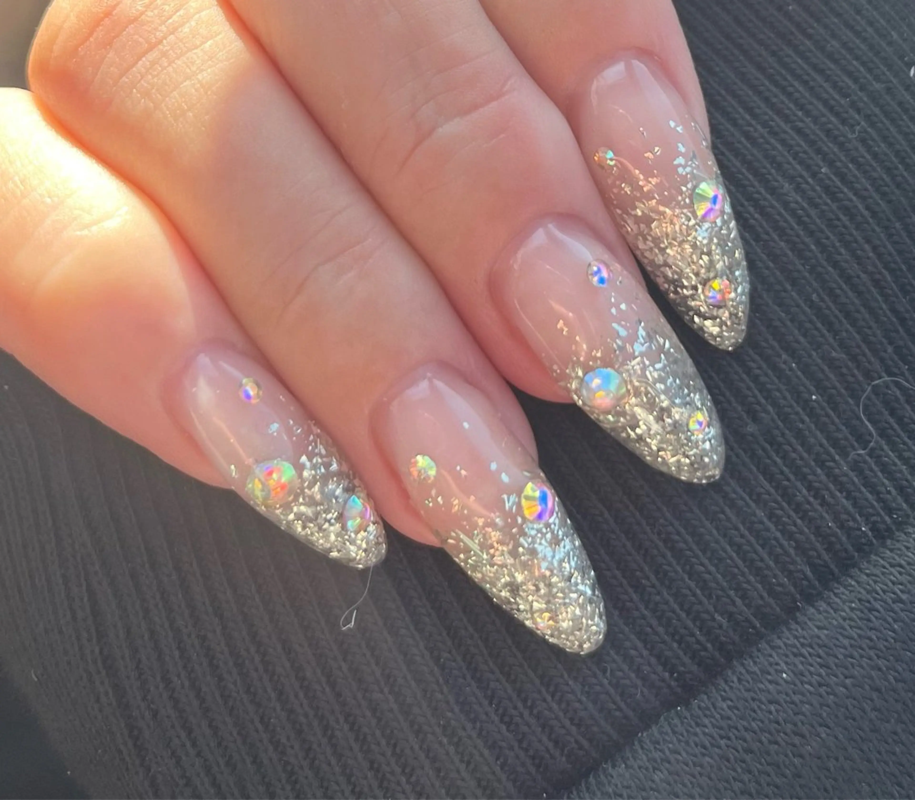 ハンド💅長さ出し10本+ワンカラー/ラメグラオフ込みの写真