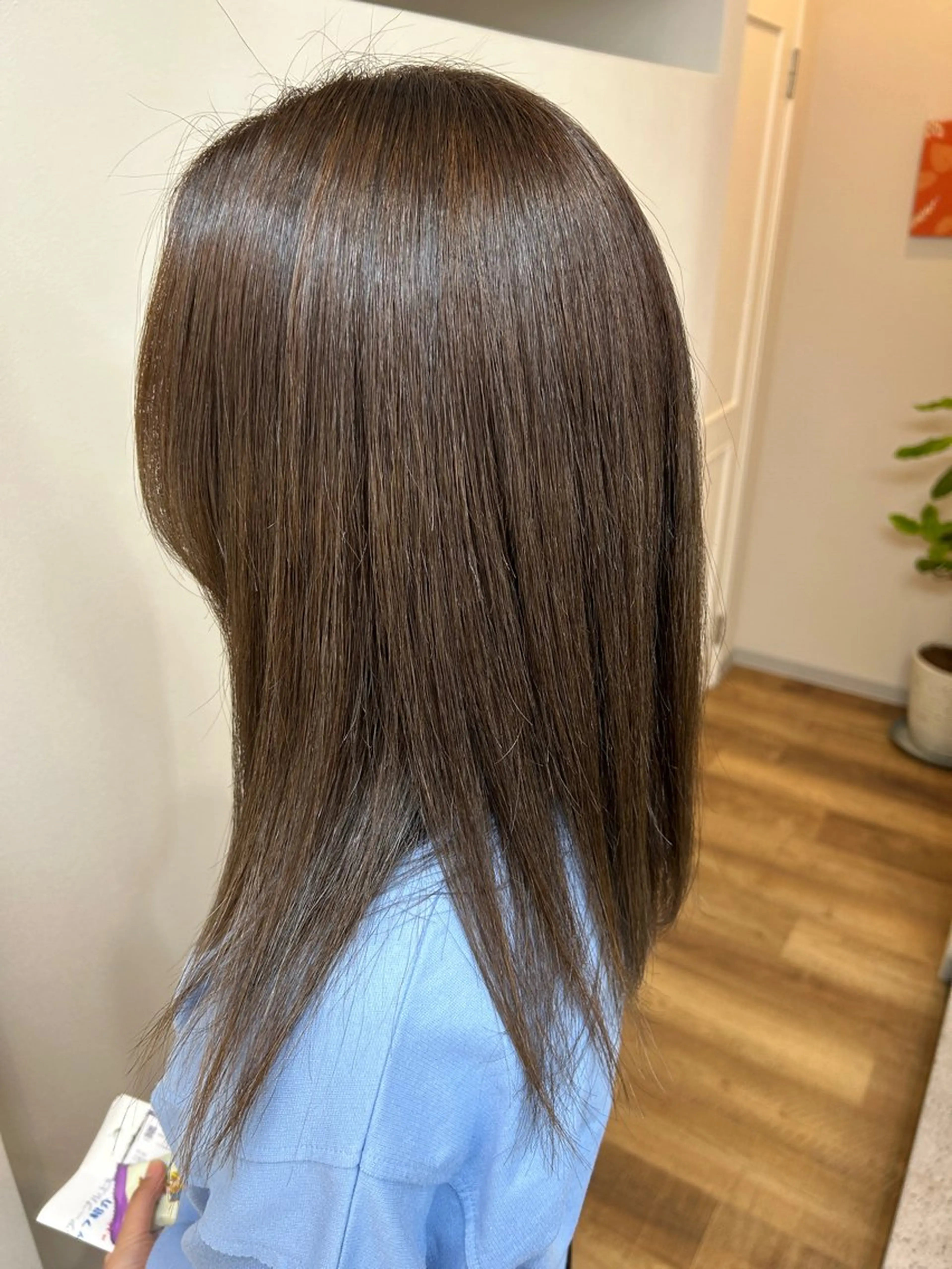 ロング ヘアカラー 縮毛矯正 中野 未来のヘアスタイル