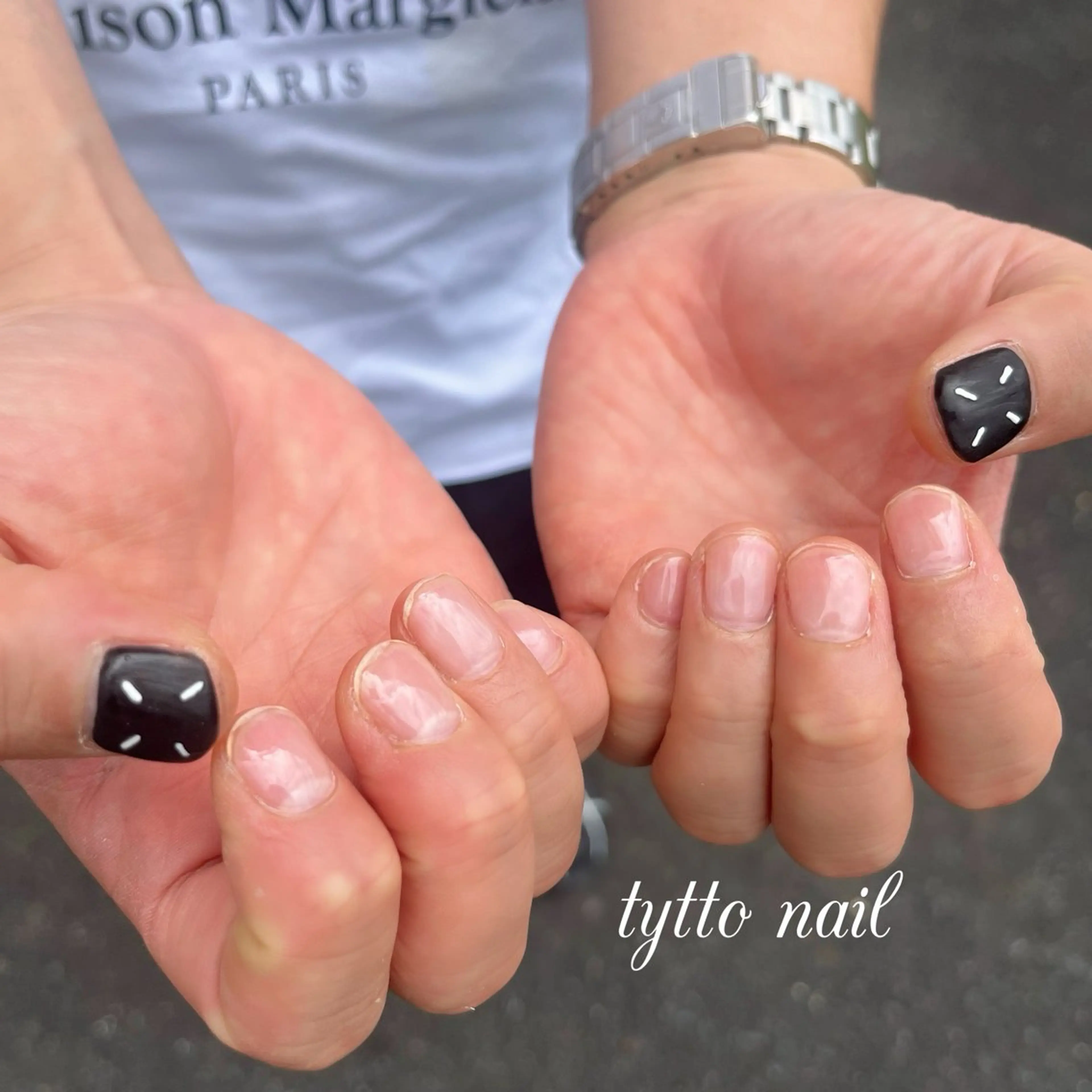 ネイル クリアネイル 韓国ネイル ラメ(グリッター) メンズネイル ワンカラーネイル フットネイル tytto nail ❤︎‪‪eri‪‪のネイルデザイン