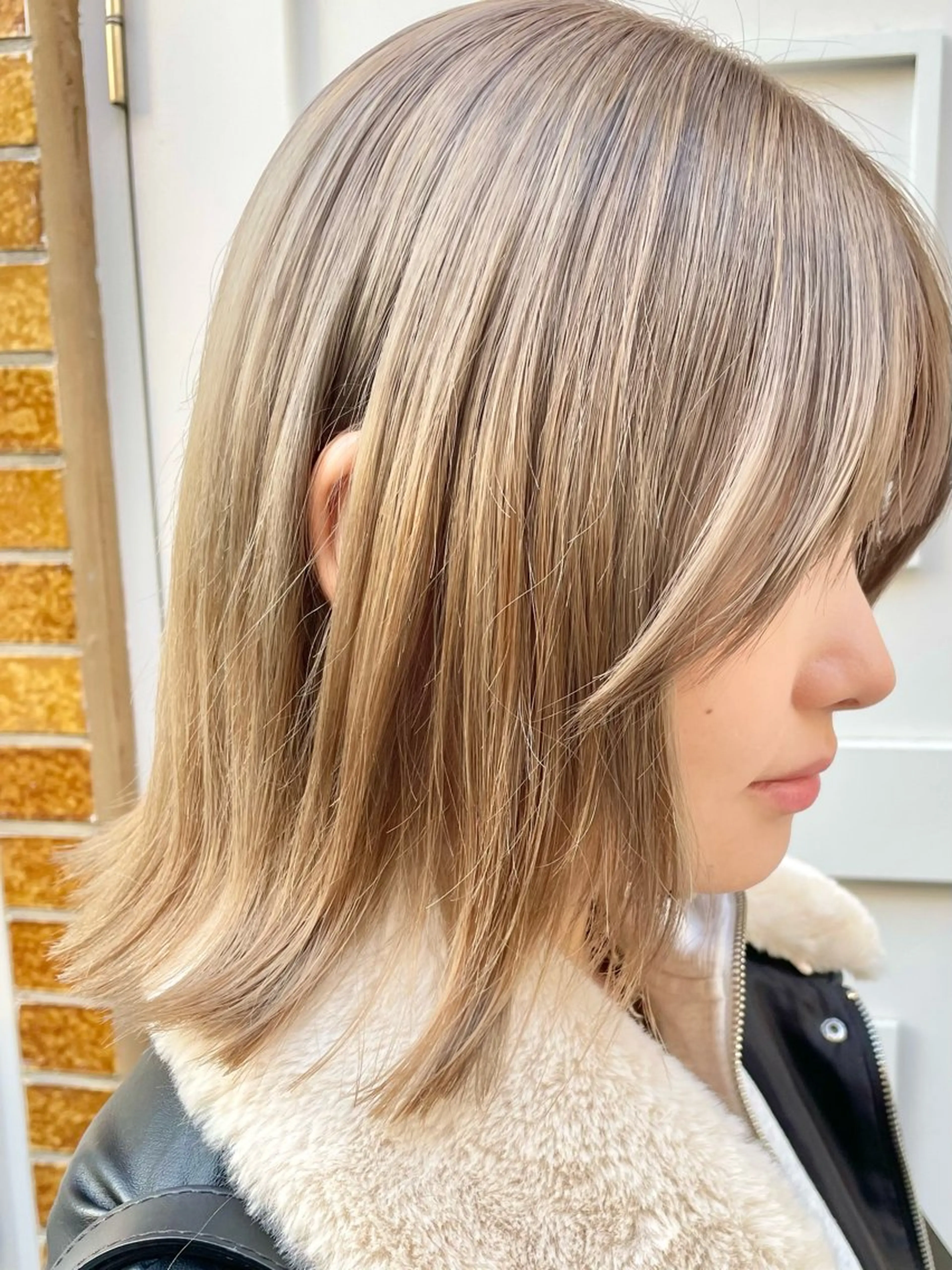 ミディアム カット ヘアカラー トリートメント 🌼似合わせカット 🌼おぎの みき🌼のヘアスタイル