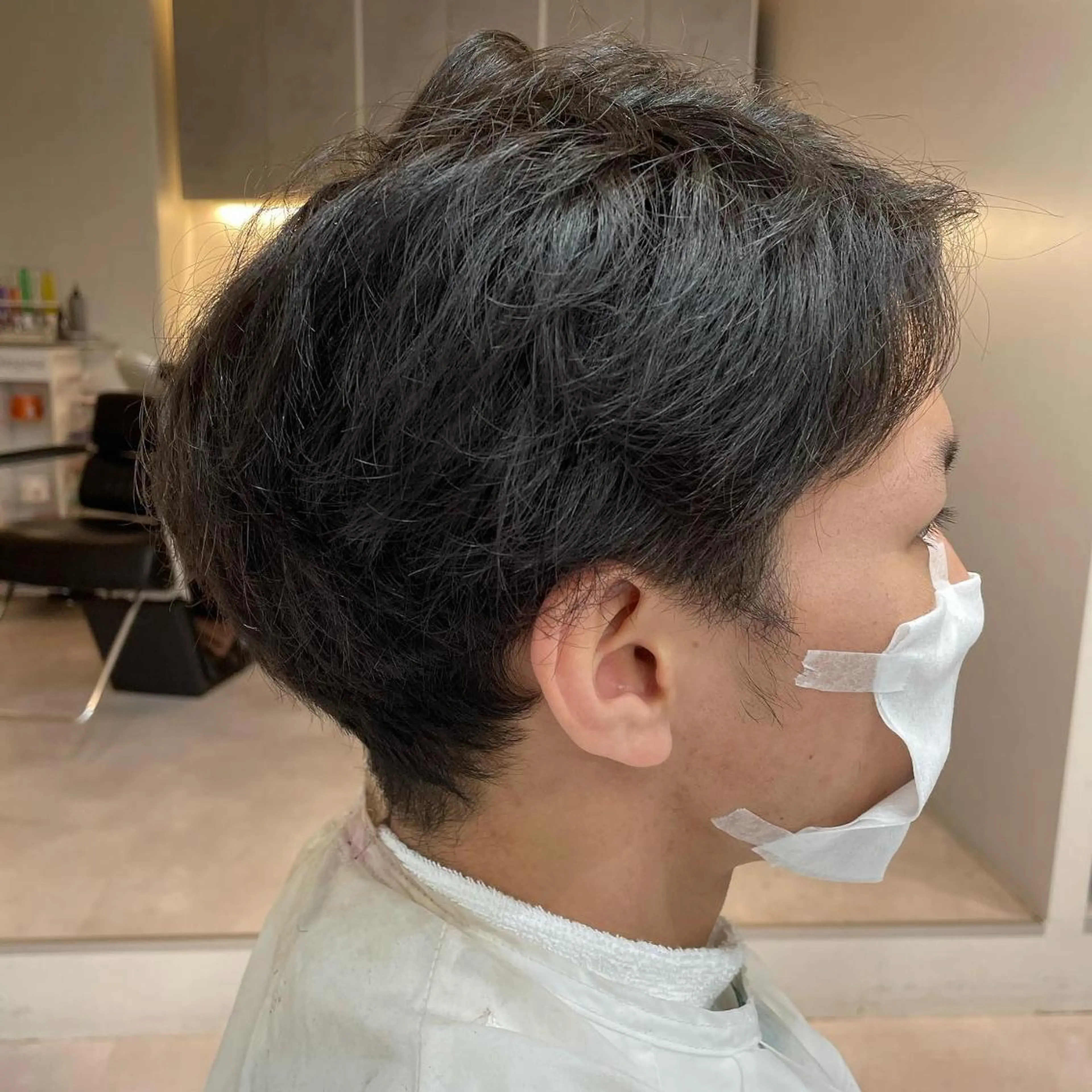 ショート 髪質改善× ハイライト溝江のヘアスタイル