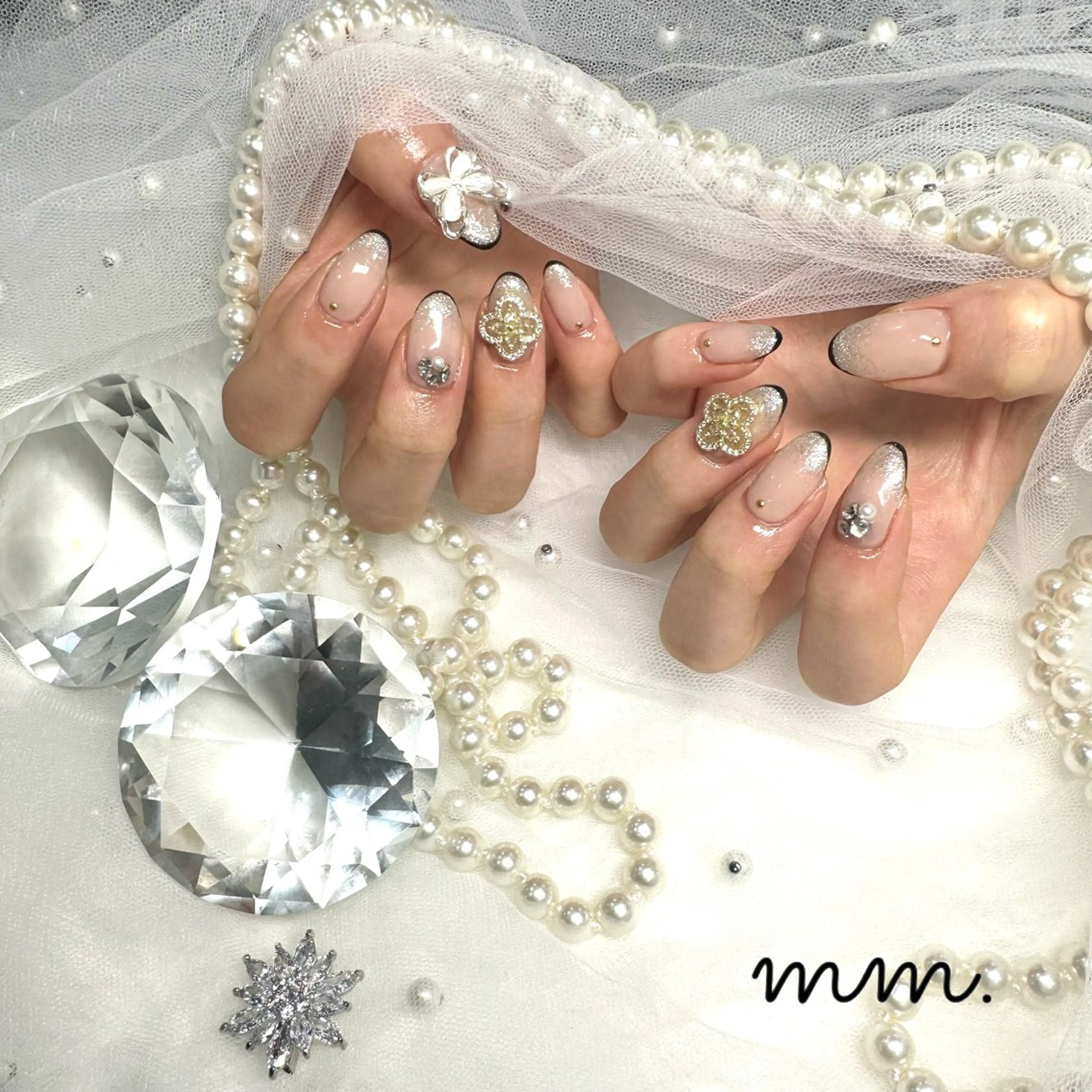 ネイル ハンドネイル 🩷🩵mm.大宮 Riyo🧸🩵🩷のネイルデザイン