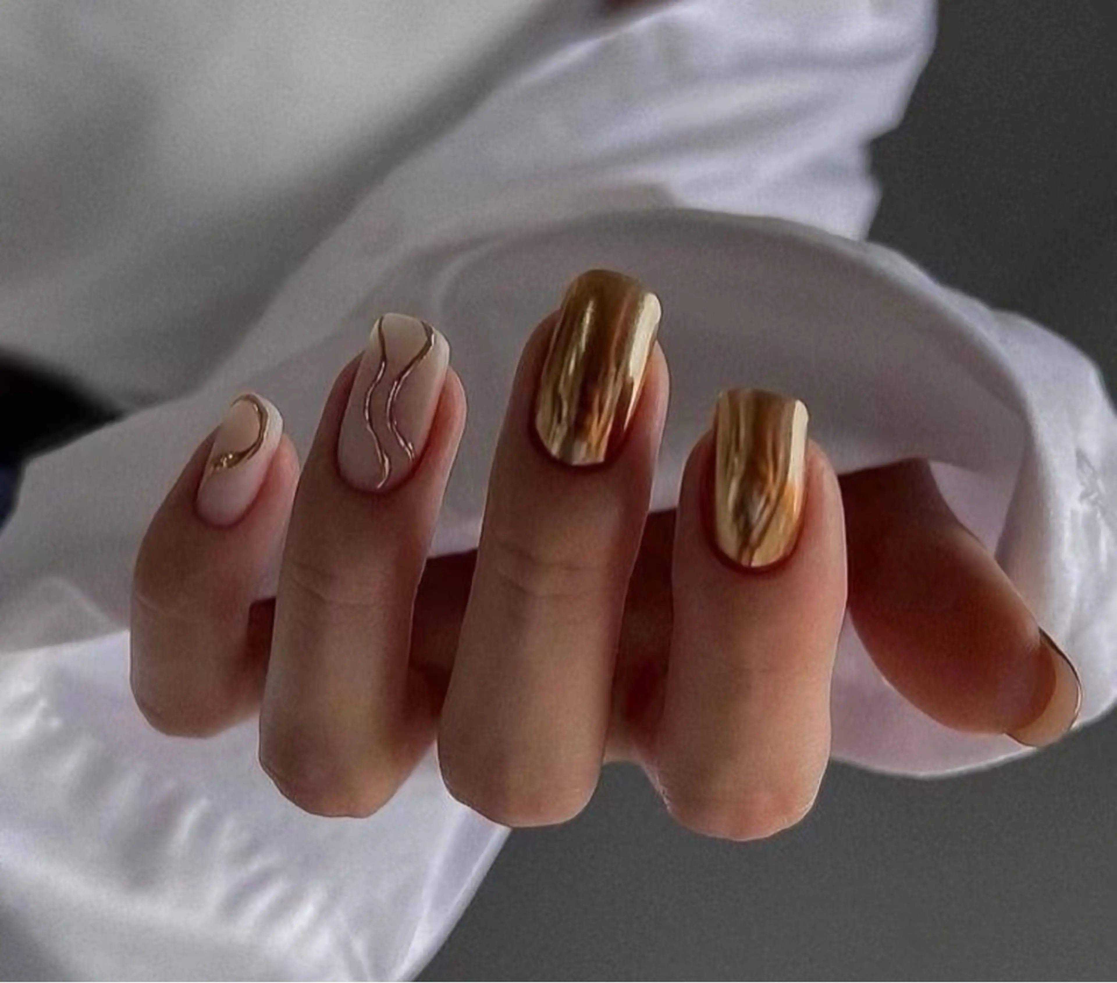 ミディアム ハンドネイル ハンドケア 宮崎 もものネイルデザイン