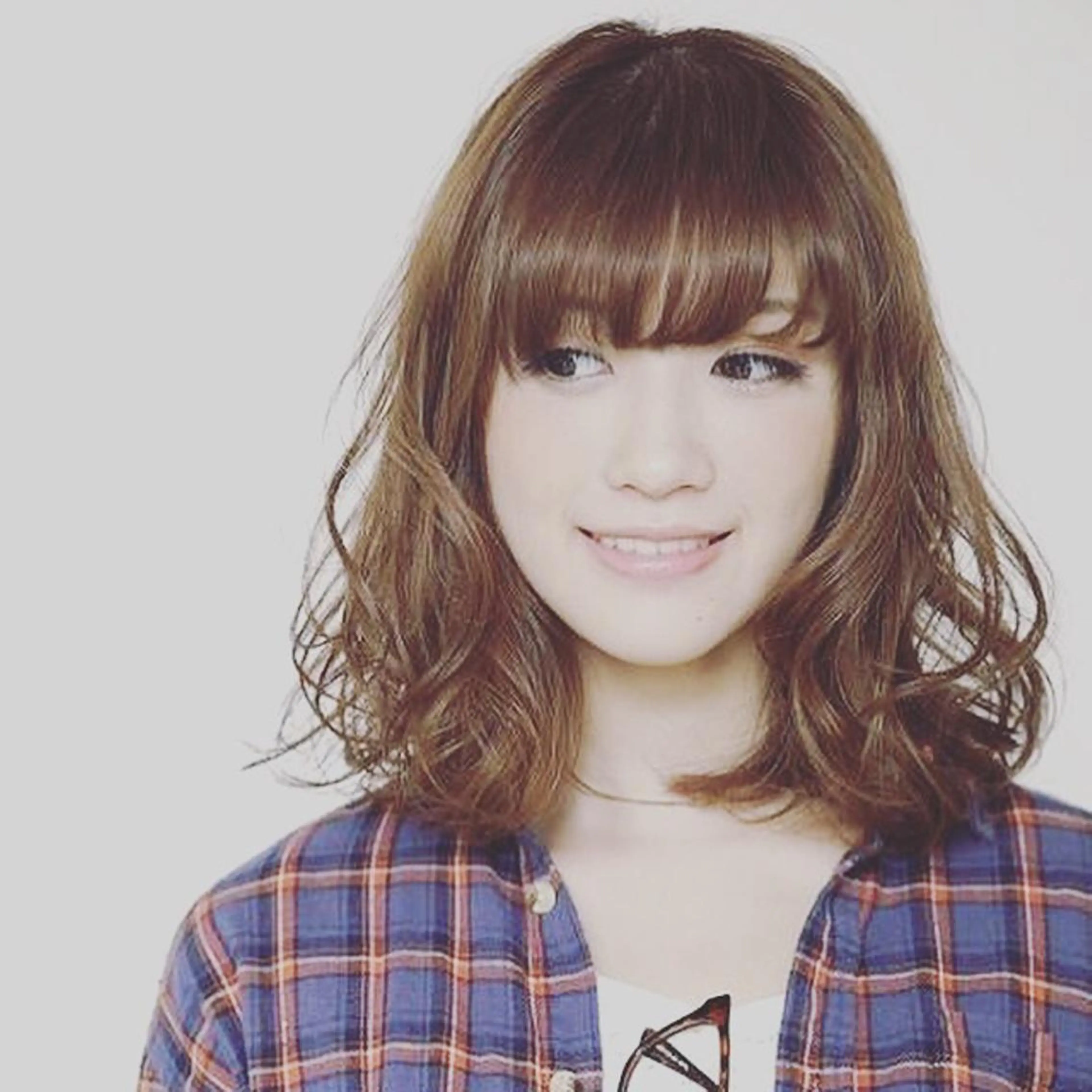 セミロング パーマ 髪質改善/透感カラー 山下輝人のヘアスタイル