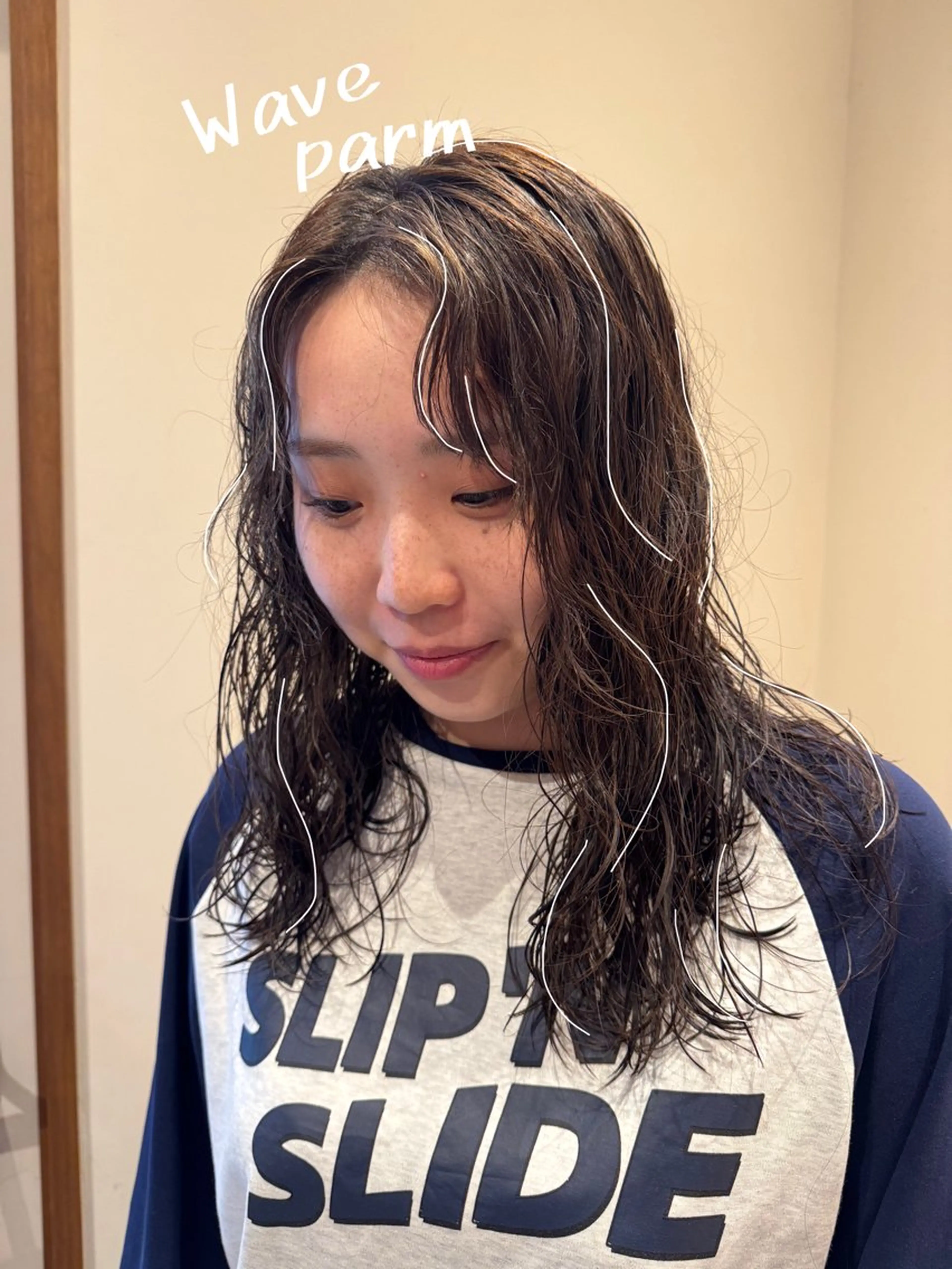 ロング パーマ パーマ トリートメント ENIF　大島 芽生のヘアスタイル