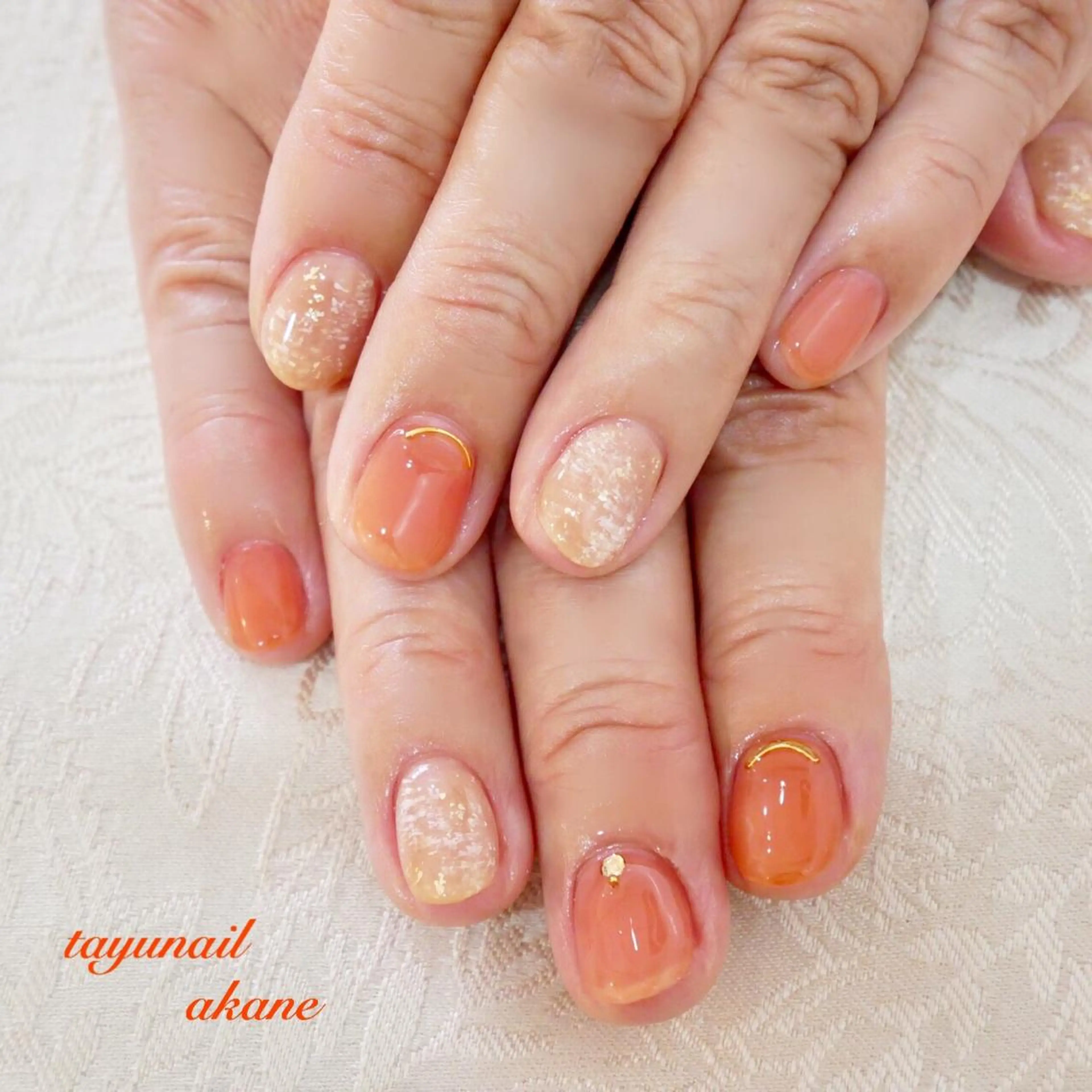 ネイル ハンドネイル ネイルサロン・ネイルスクール　たゆnail所属・ネイルサロン 【たゆnail】のネイルデザイン