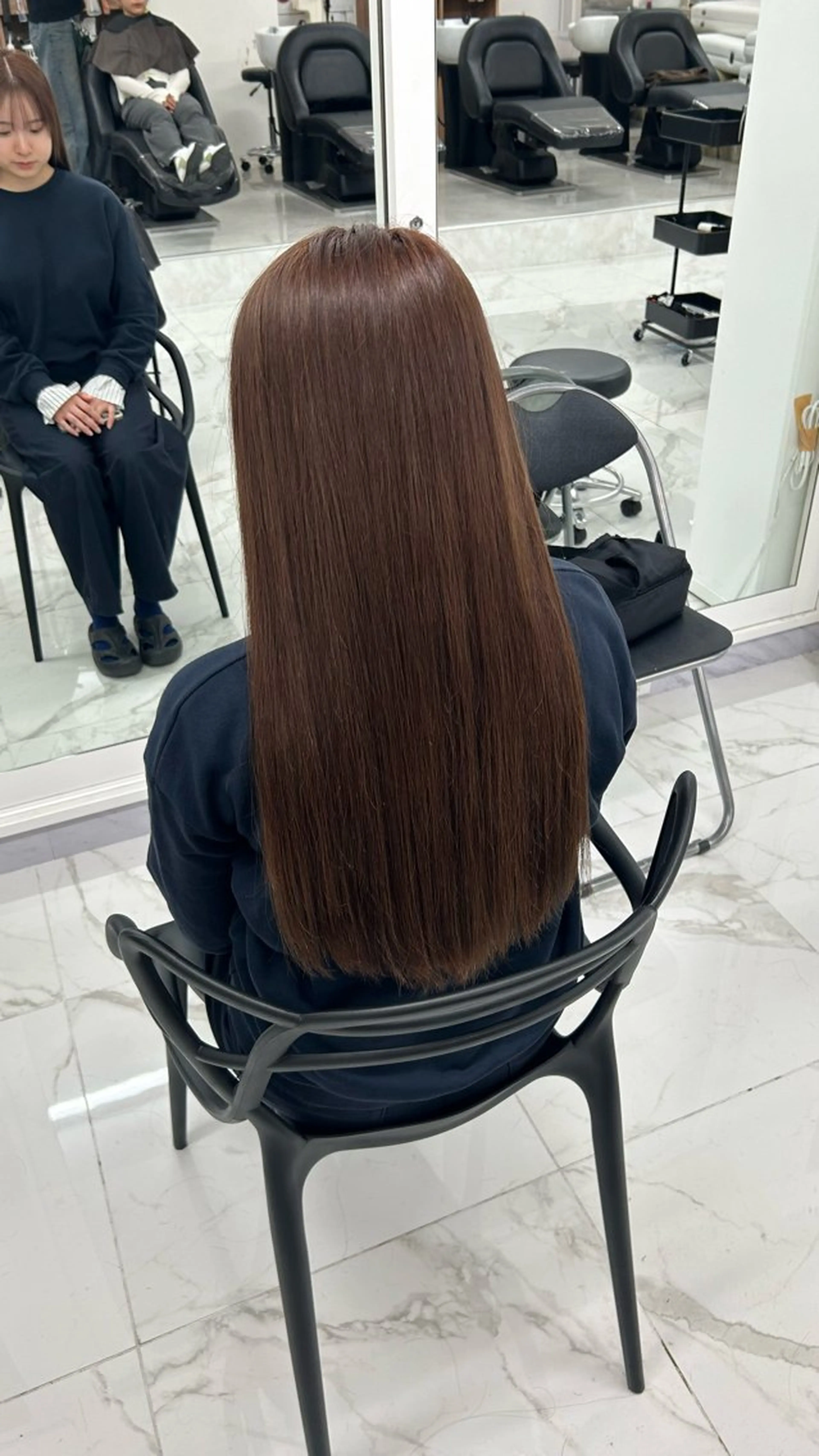 ロング カラー カット ヘアカラー 艶カラー/レイ ヤー🖤Akaneのヘアスタイル