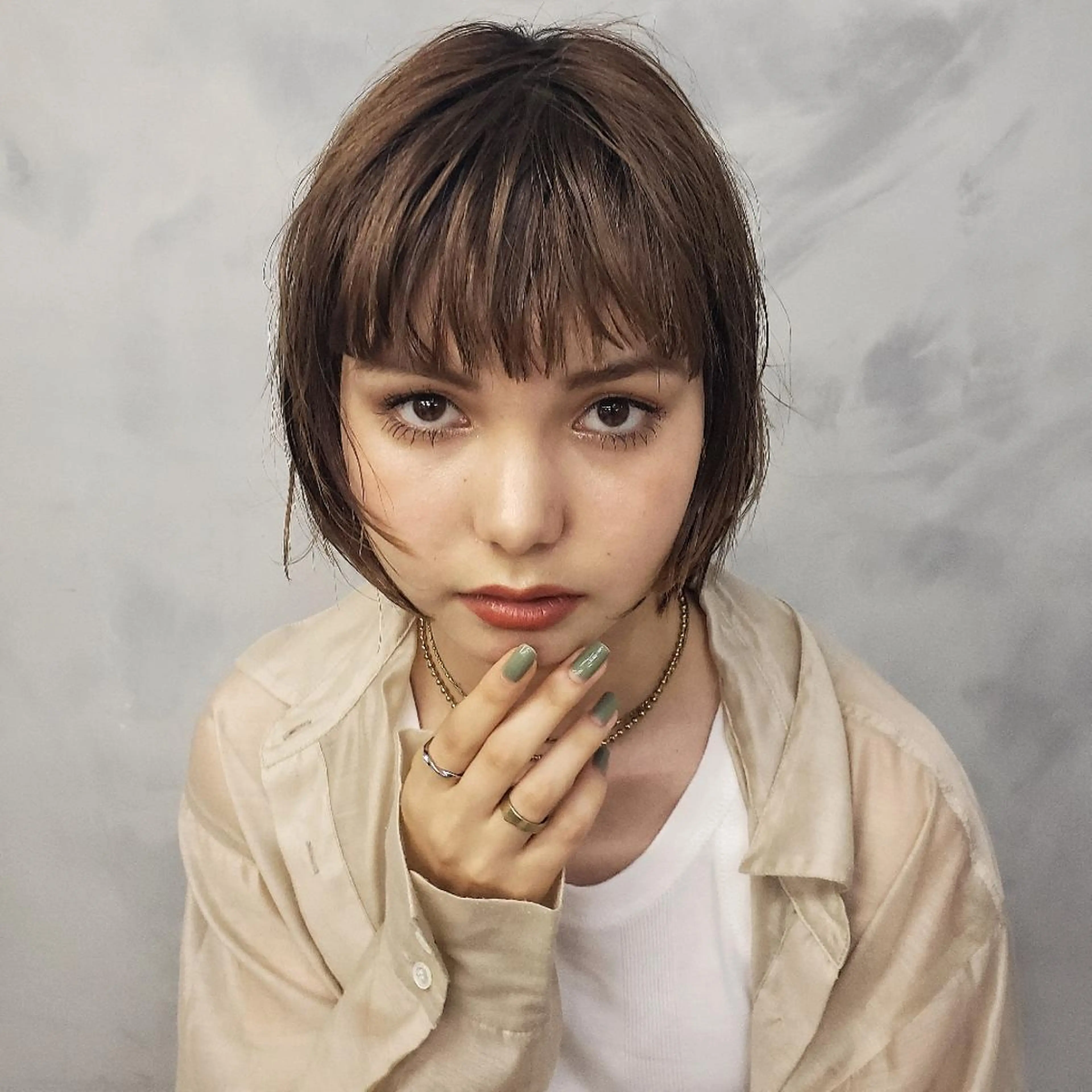 ショート カラー ヘアアレンジ ナチュラル・抜け感 永井　賢三のヘアスタイル