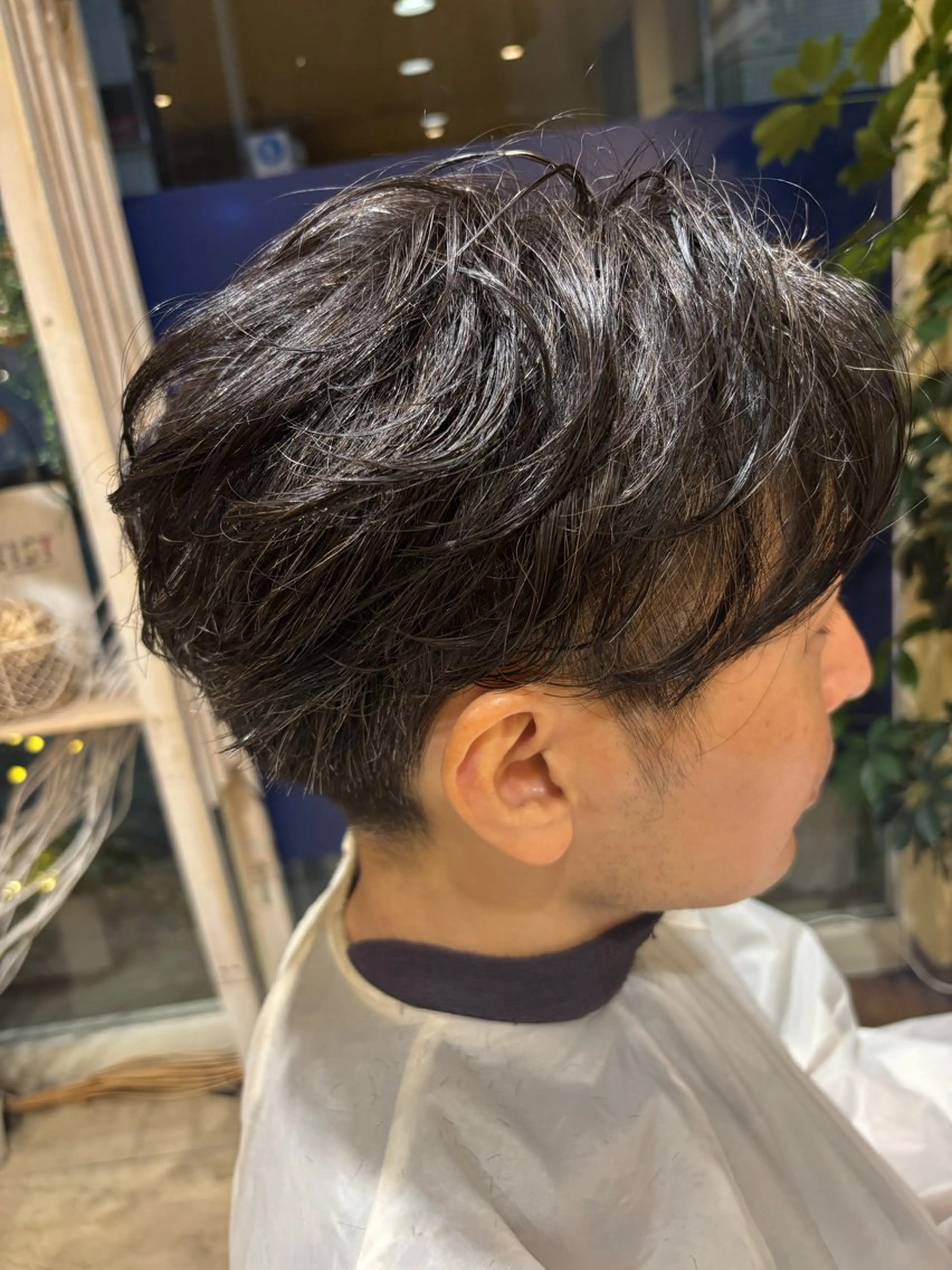 ショート パーマ メンズ カット パーマ 田中 姫梨のヘアスタイル