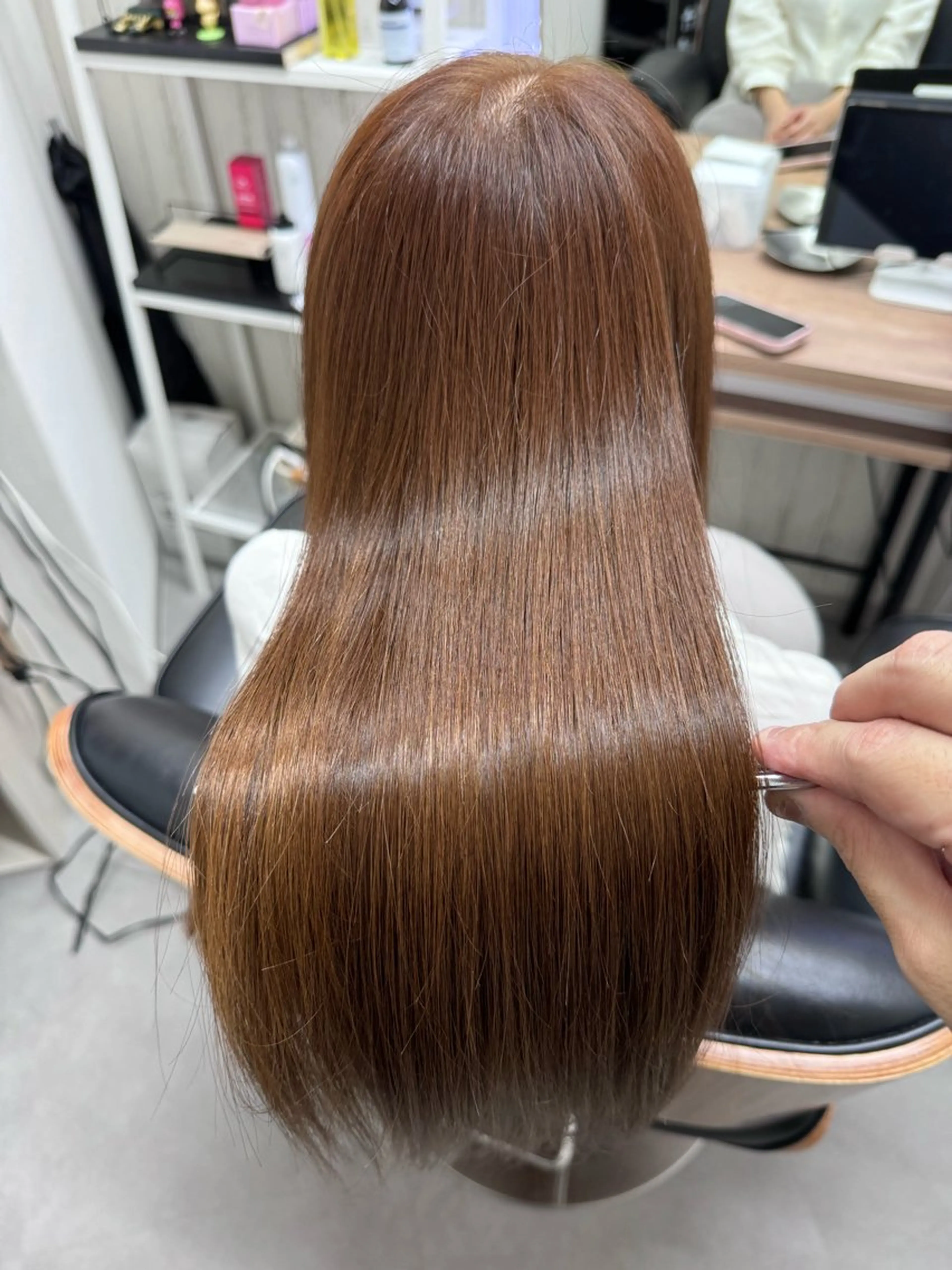 ロング カラー アディクシーカラー イルミナカラー クオルシアカラー 髪質改善 韓国風ヘア The Apartment of Solon 船橋 2nd所属・高橋潤⚜️縮毛矯正 /NEO髪質改善のヘアスタイル