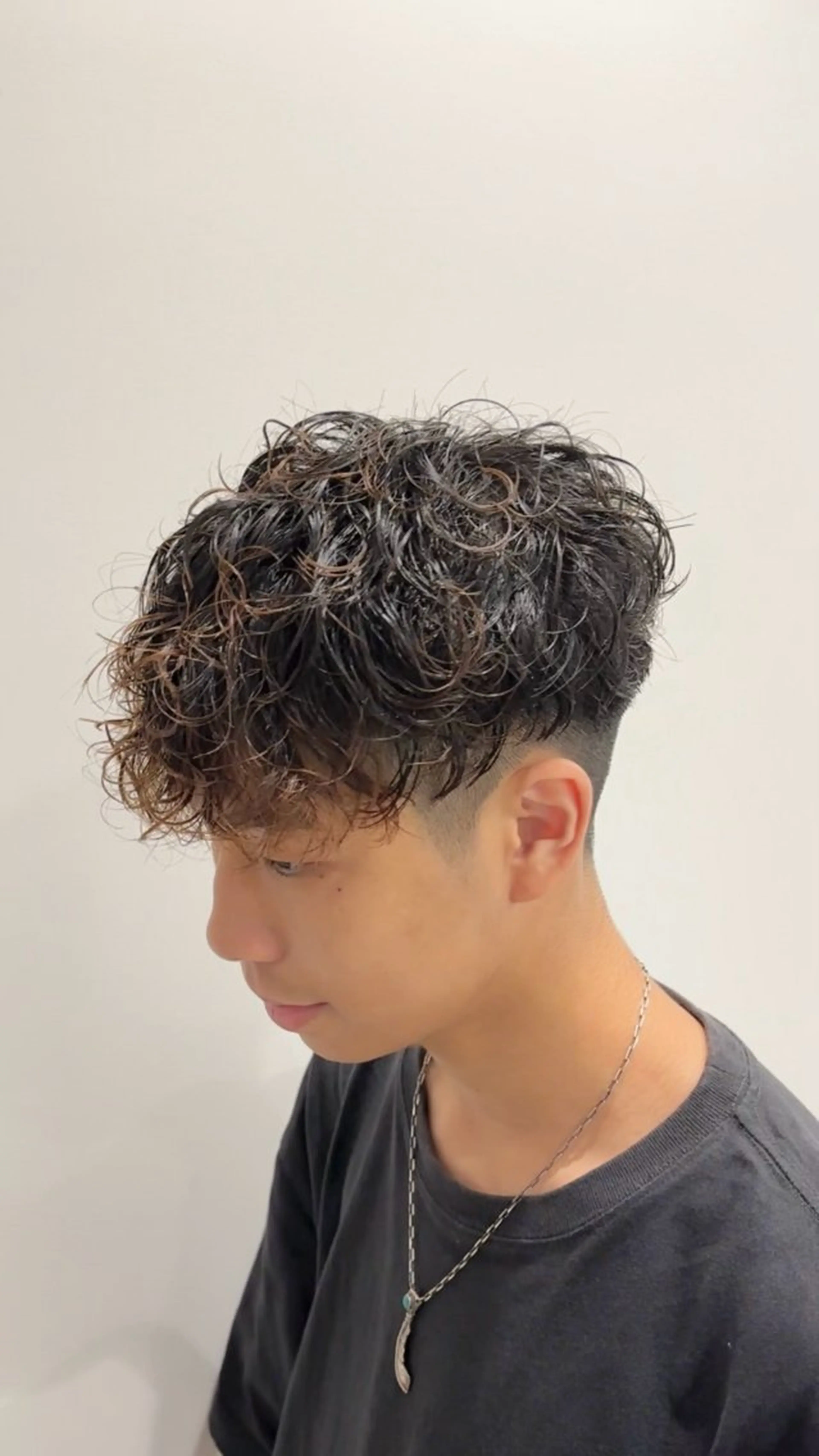 ショート パーマ メンズ カット パーマ トリートメント クセを最大限に活かす メンズパーマ奈良大祐のヘアスタイル