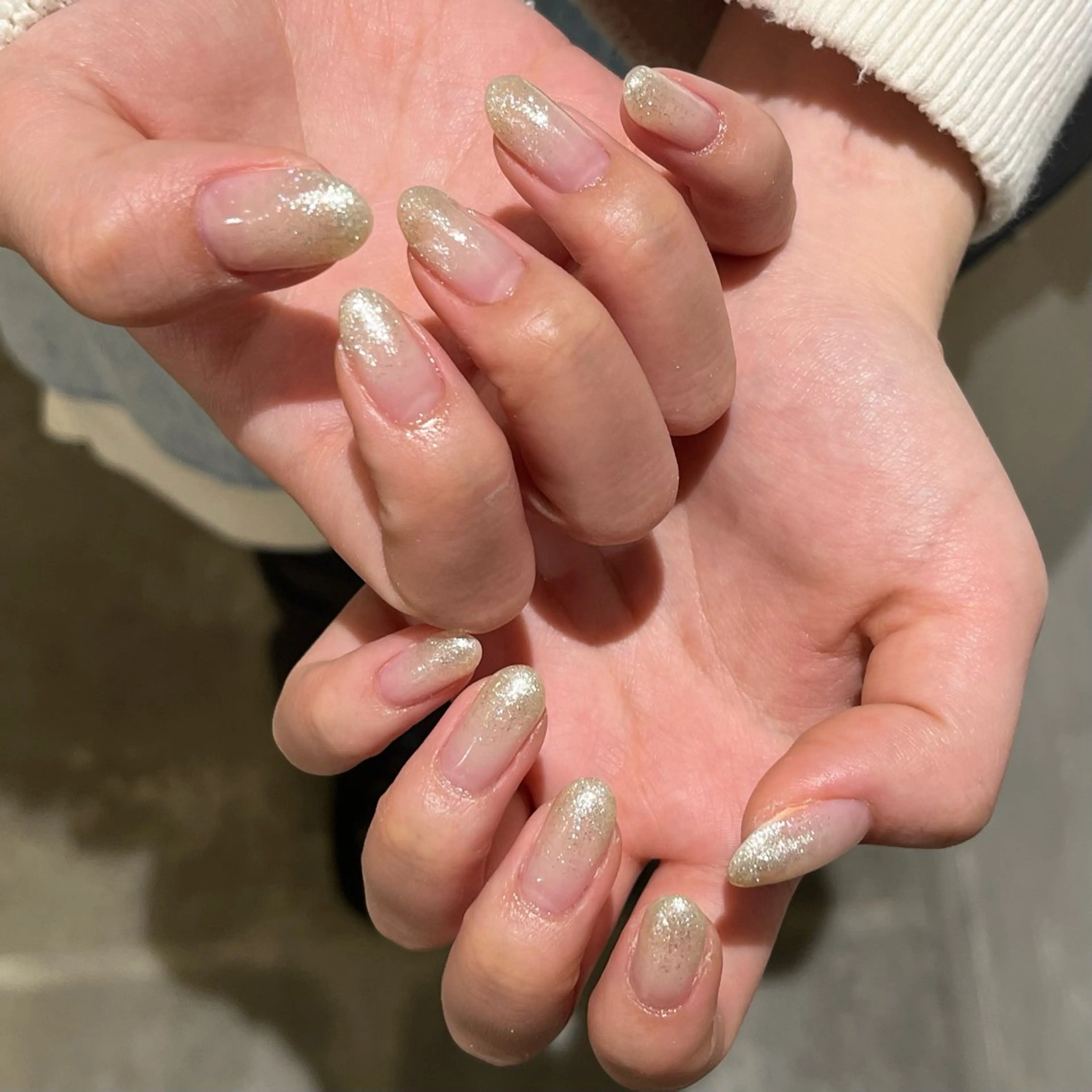 ネイル グラデーション ラメ(グリッター) ラメグラデーション MODE K's🧸 tanakaのネイルデザイン