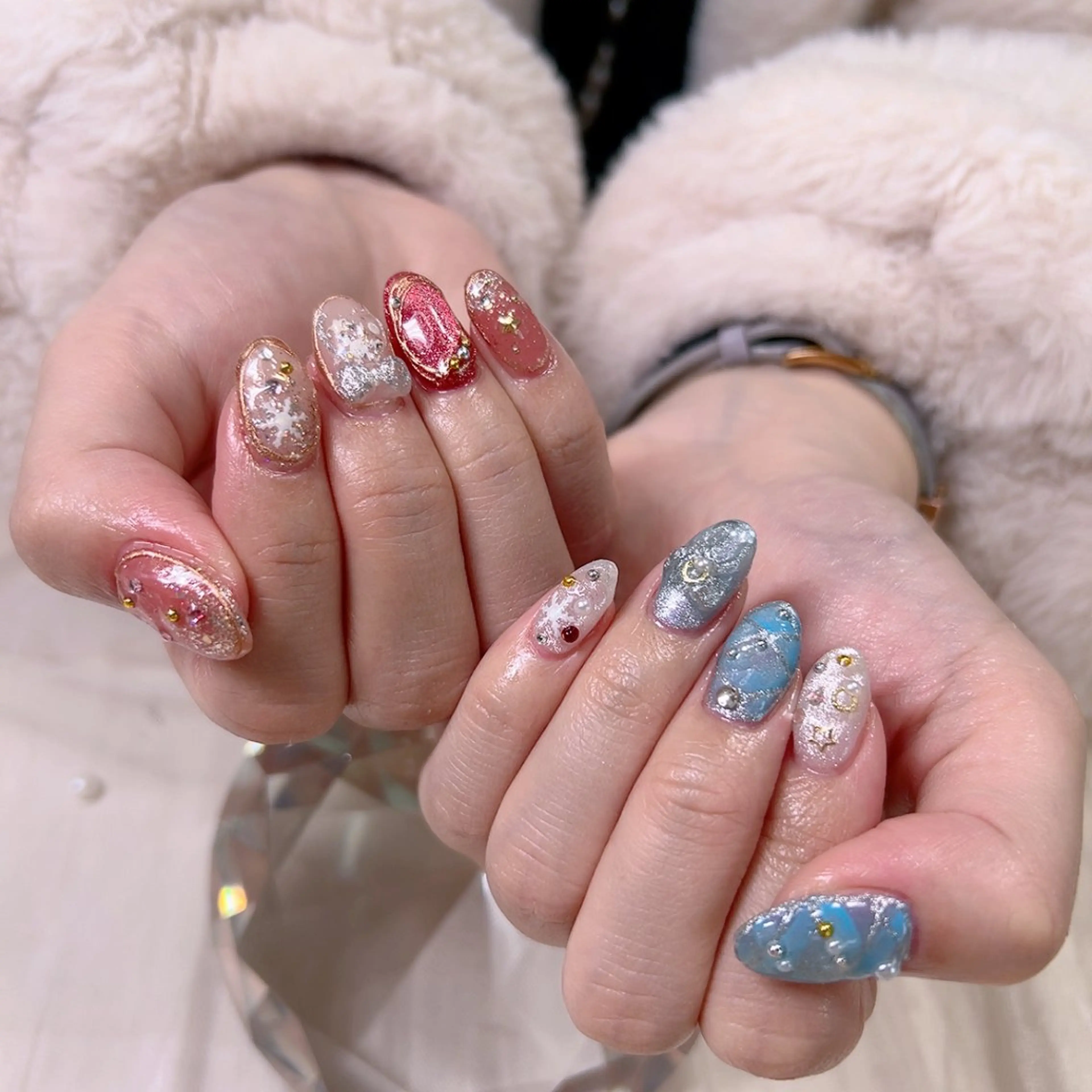 ネイル グラデーション オフィスネイル リボン シンプルネイル Cute Tips nailのネイルデザイン