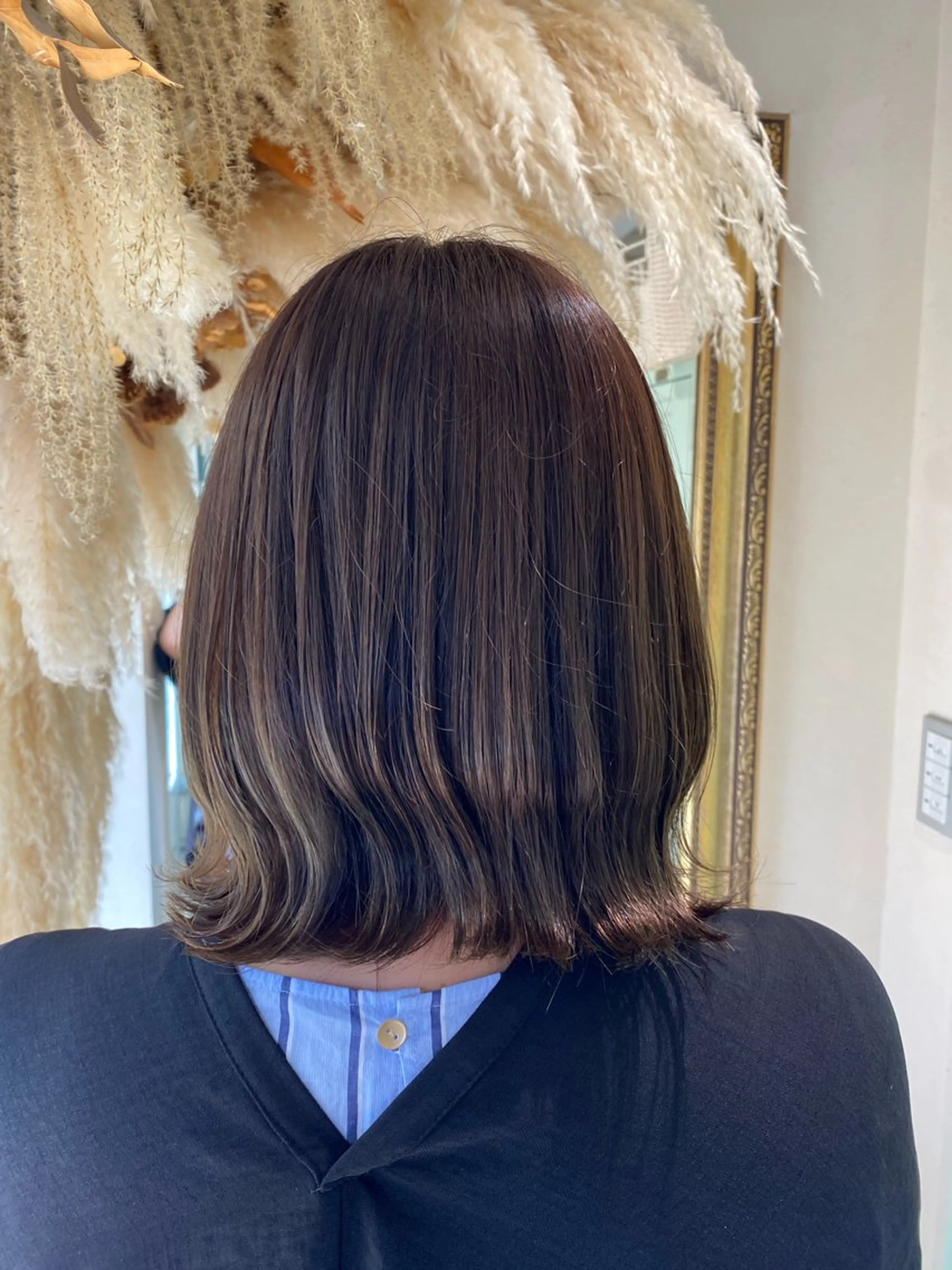 ミディアム カラー アッシュ ベージュカラー 透明感カラー グレージュ オリーブベージュ カット ヘアカラー 透明感カラー/韓国 ヘア🩶yuri🩵のヘアスタイル