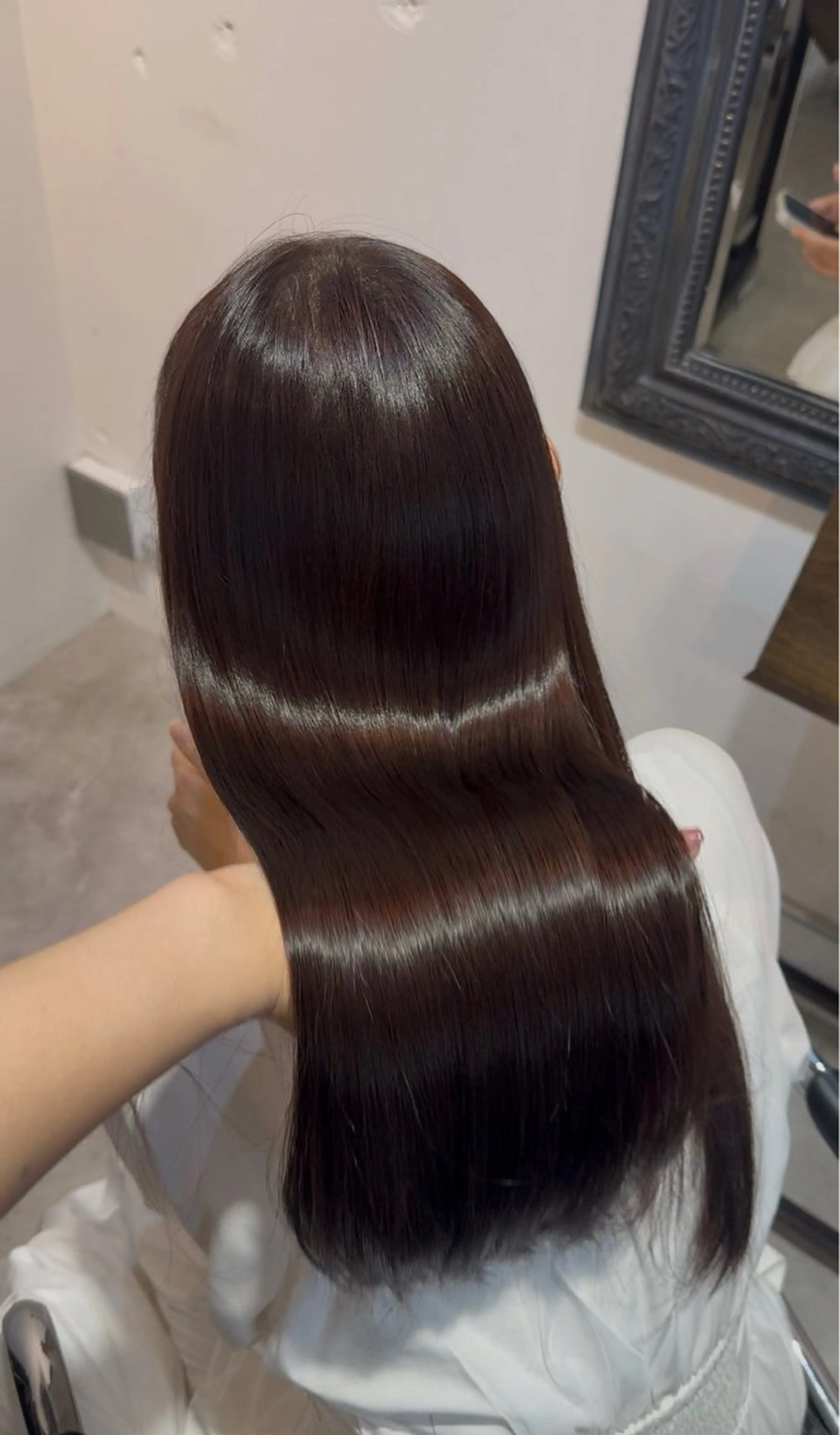 ロング ヘアカラー トリートメント 🤍透明感カラー🤍 ソメヤナナのヘアスタイル