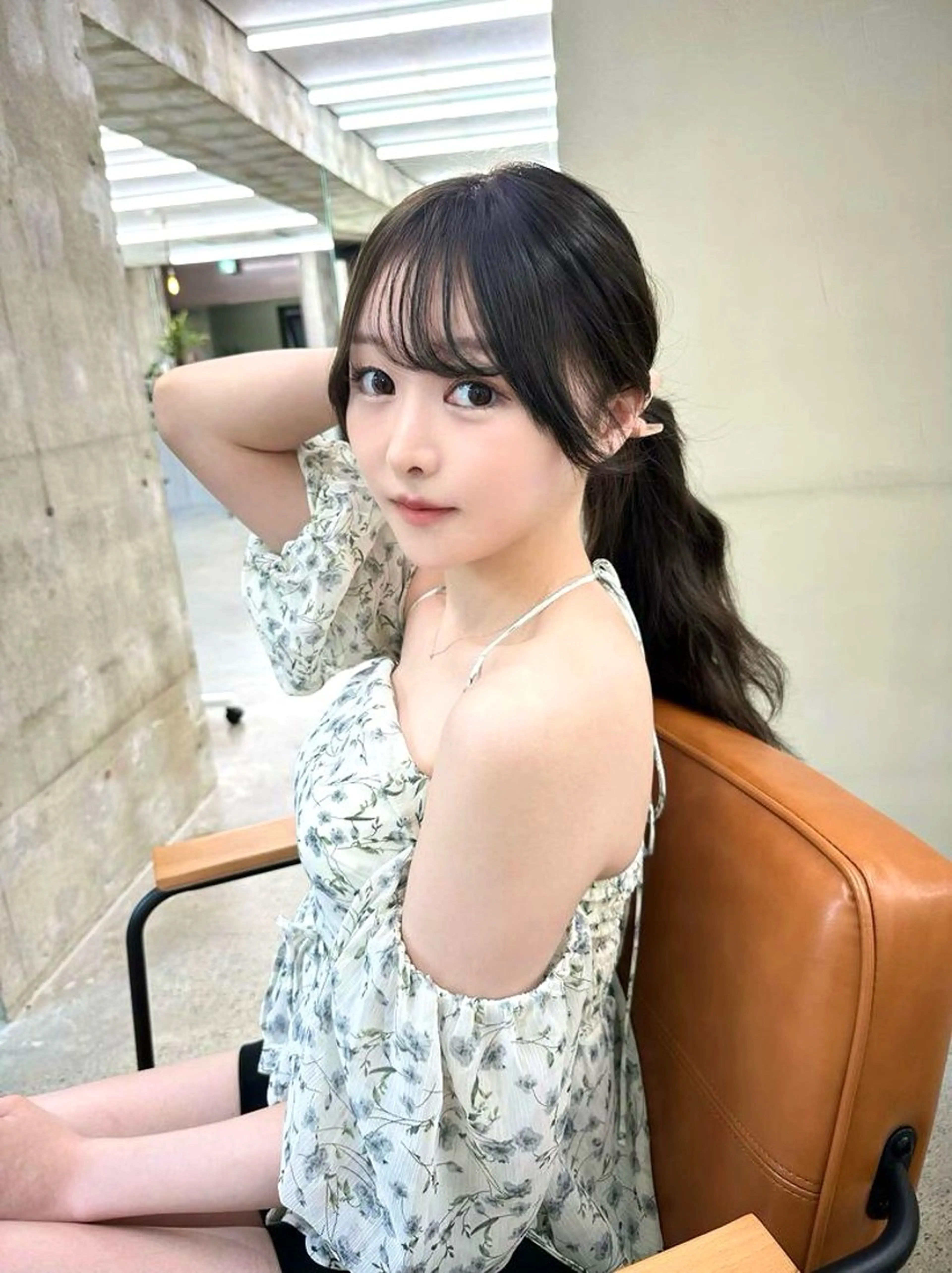 ロング カラー 透明感カラー ダークグレー ダークグレージュ グレージュ 盛れる顔周り /透明感/かりん🎀のヘアスタイル