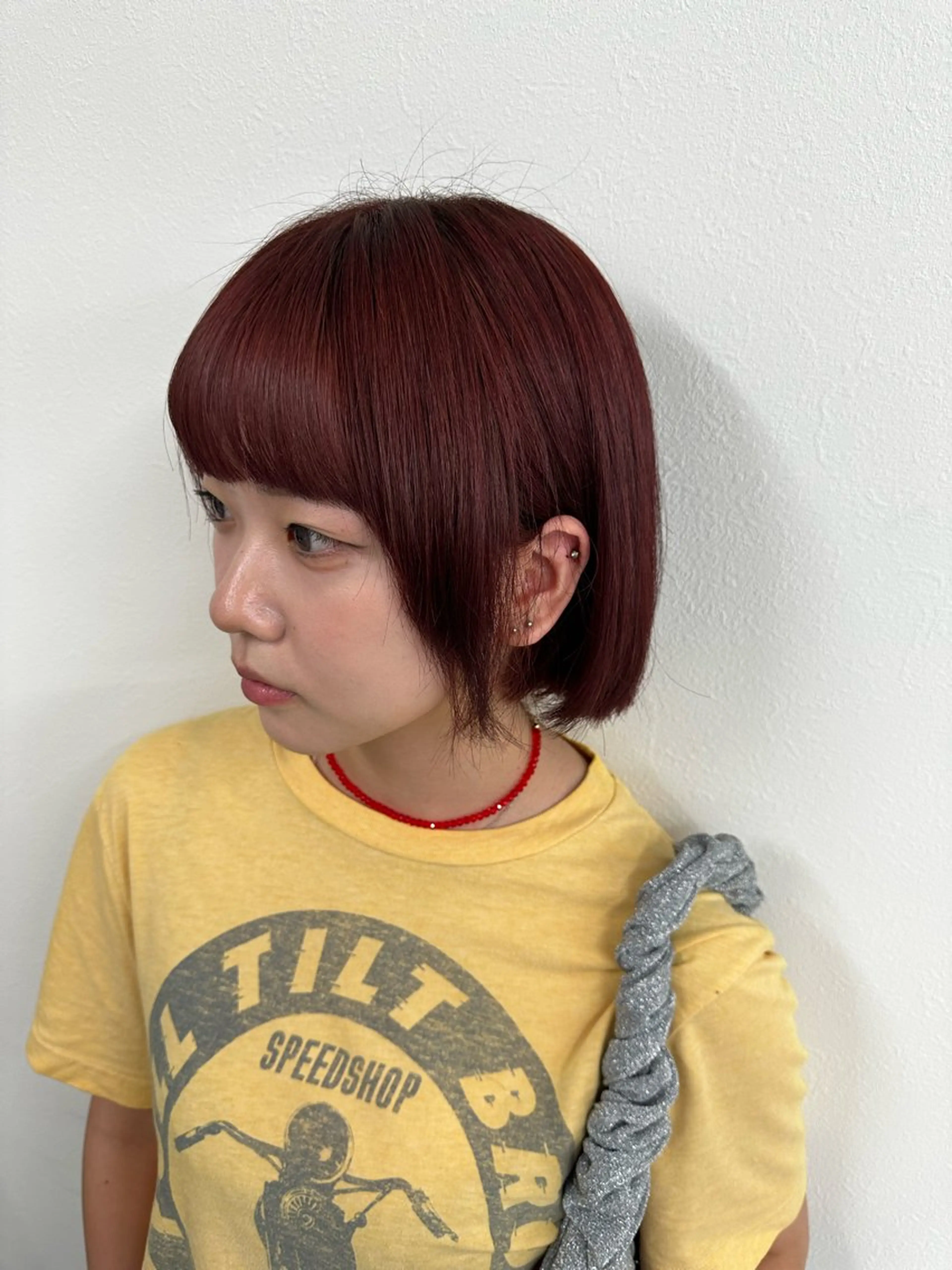 ミディアム カラー むっち〜/ケアカラー /似合わせcutのヘアスタイル