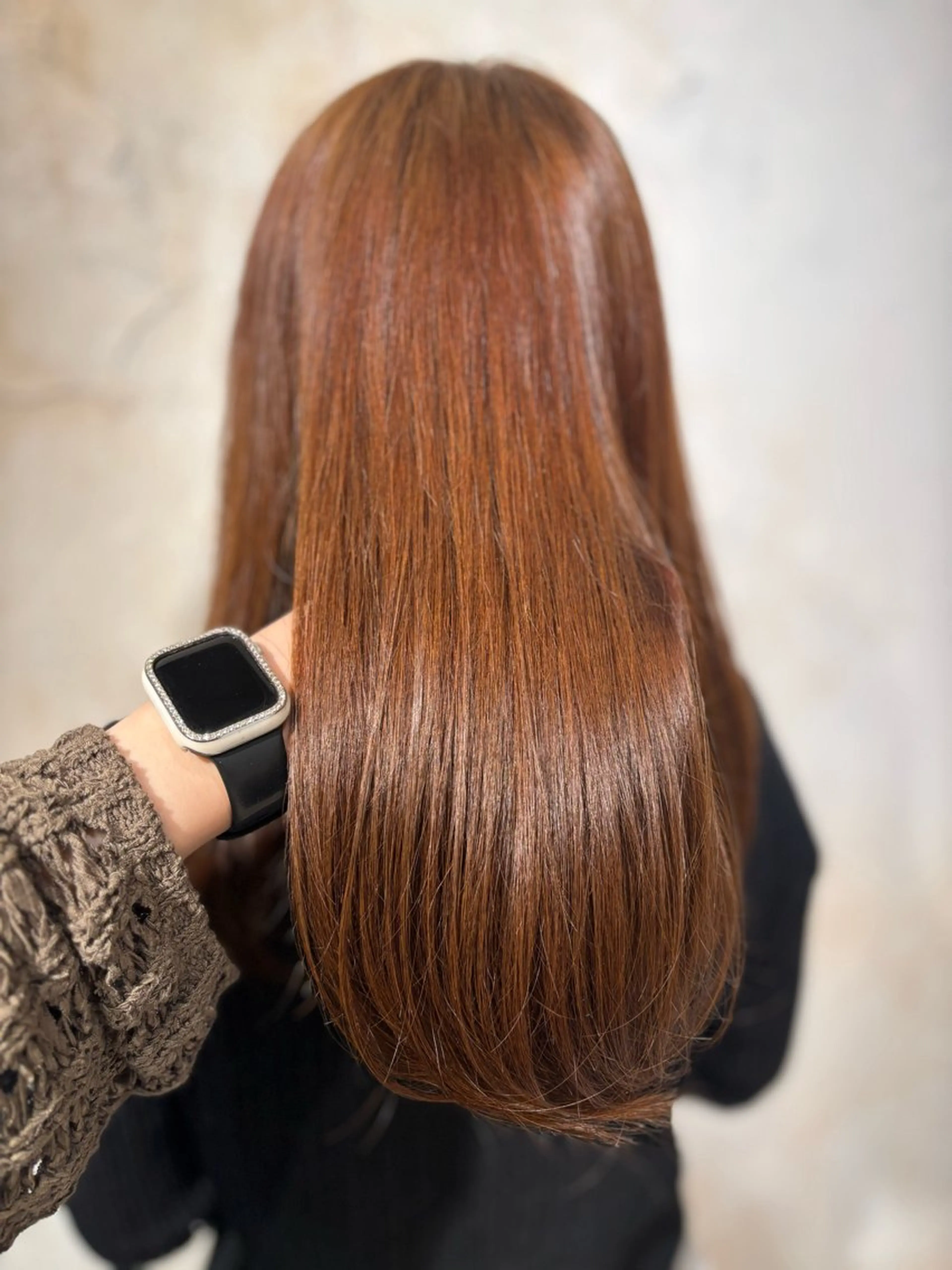 セミロング カラー ブラウンカラー マロンブラウン ヘアカラー Reir吉祥寺店所属・メンズモデル募集中 /Mana🪄のヘアスタイル