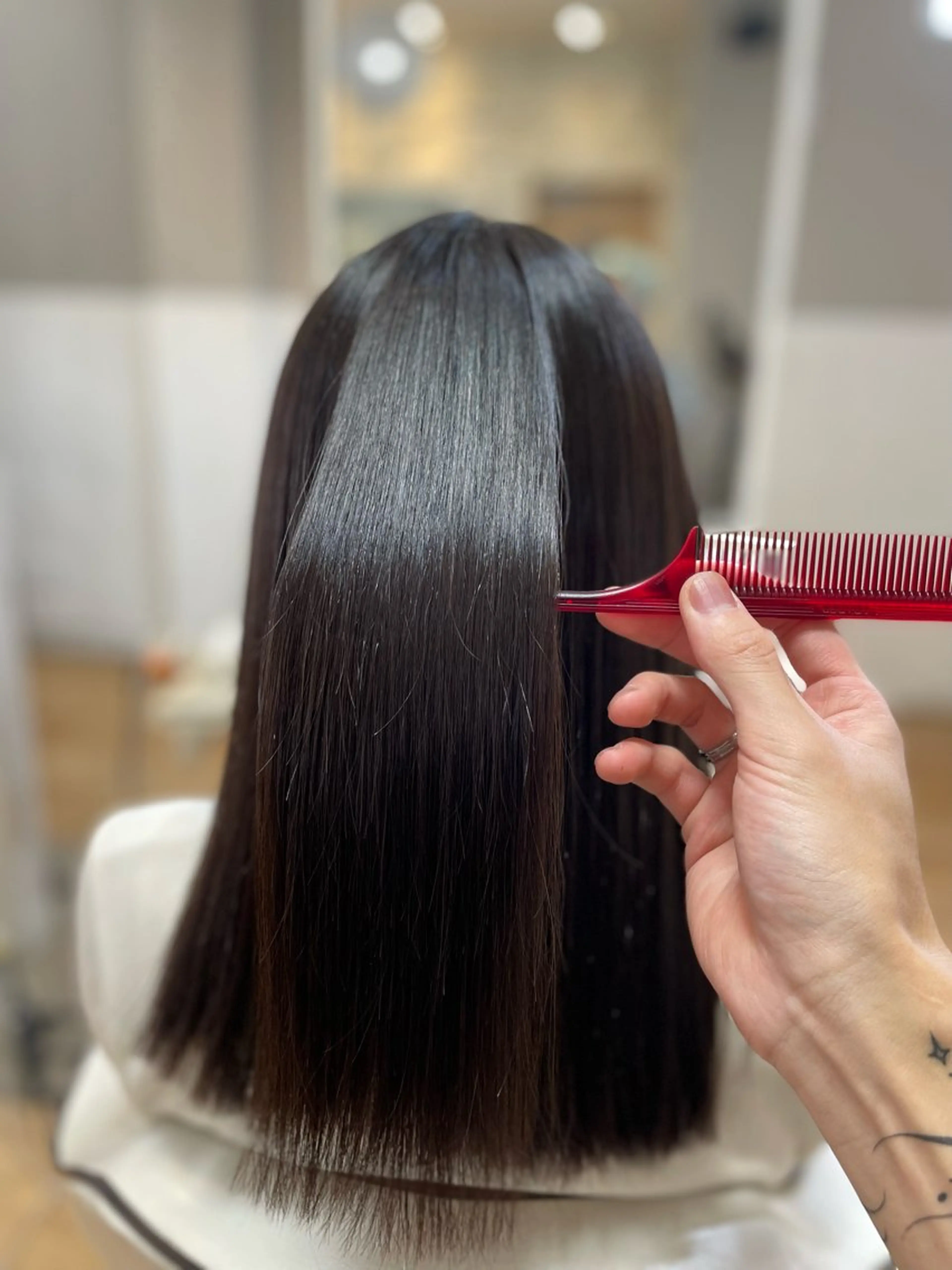 縮毛矯正の写真