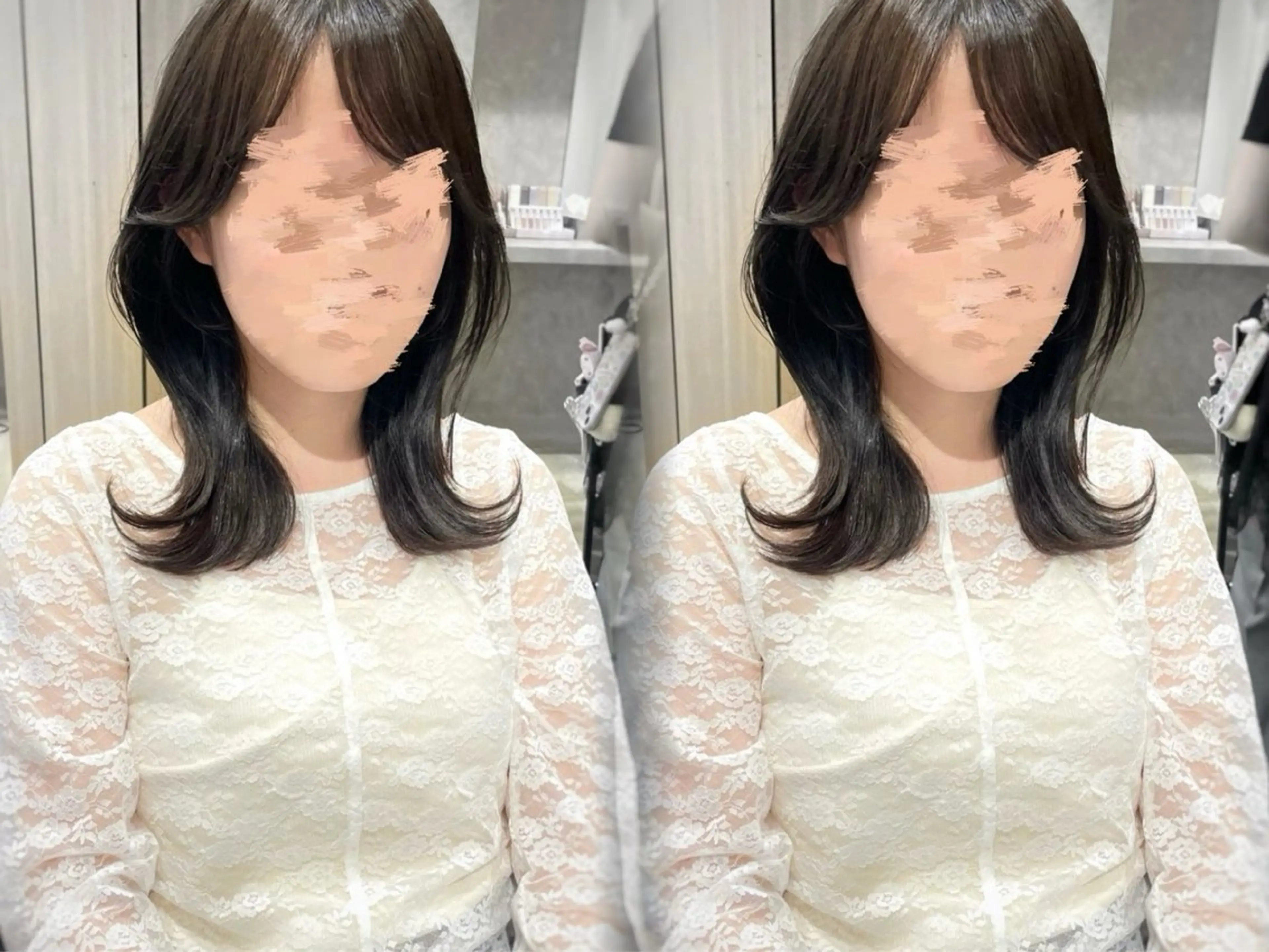 ミディアム erina🍑新宿/ 艶カラー/レイヤーのヘアスタイル