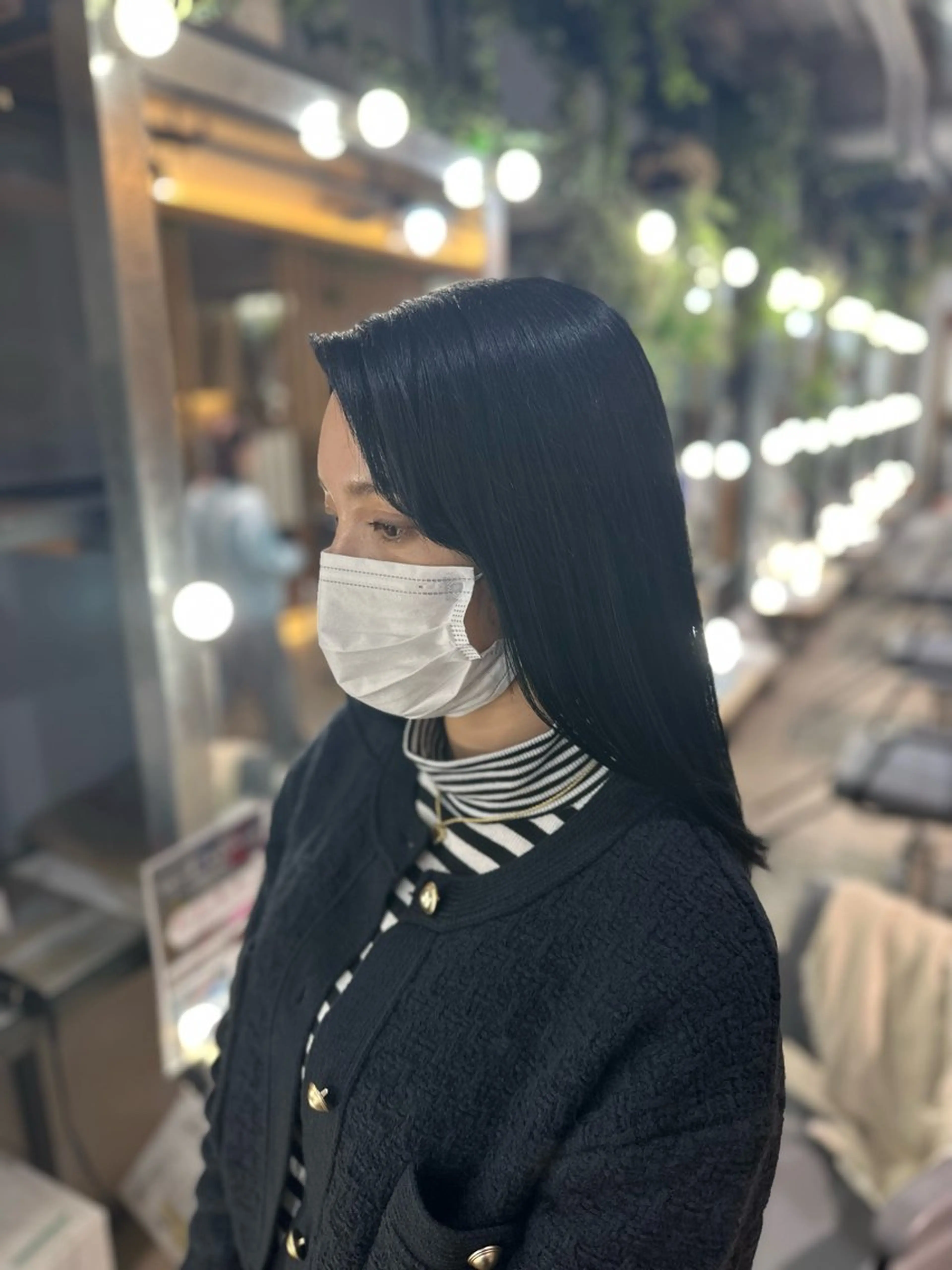 セミロング カラー 溜 一太のヘアスタイル
