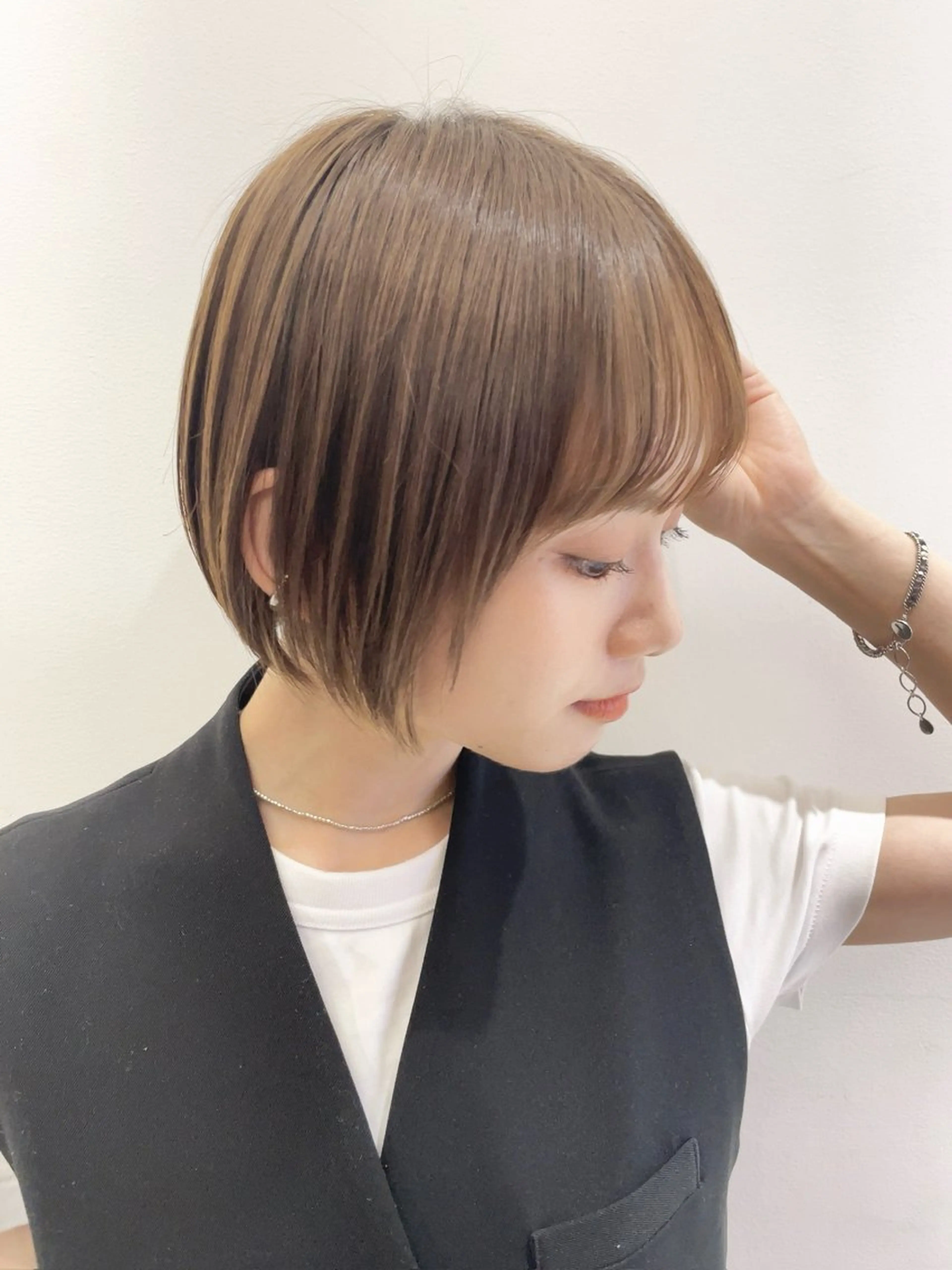 ショート カラー 透明感カラー ももかのヘアスタイル
