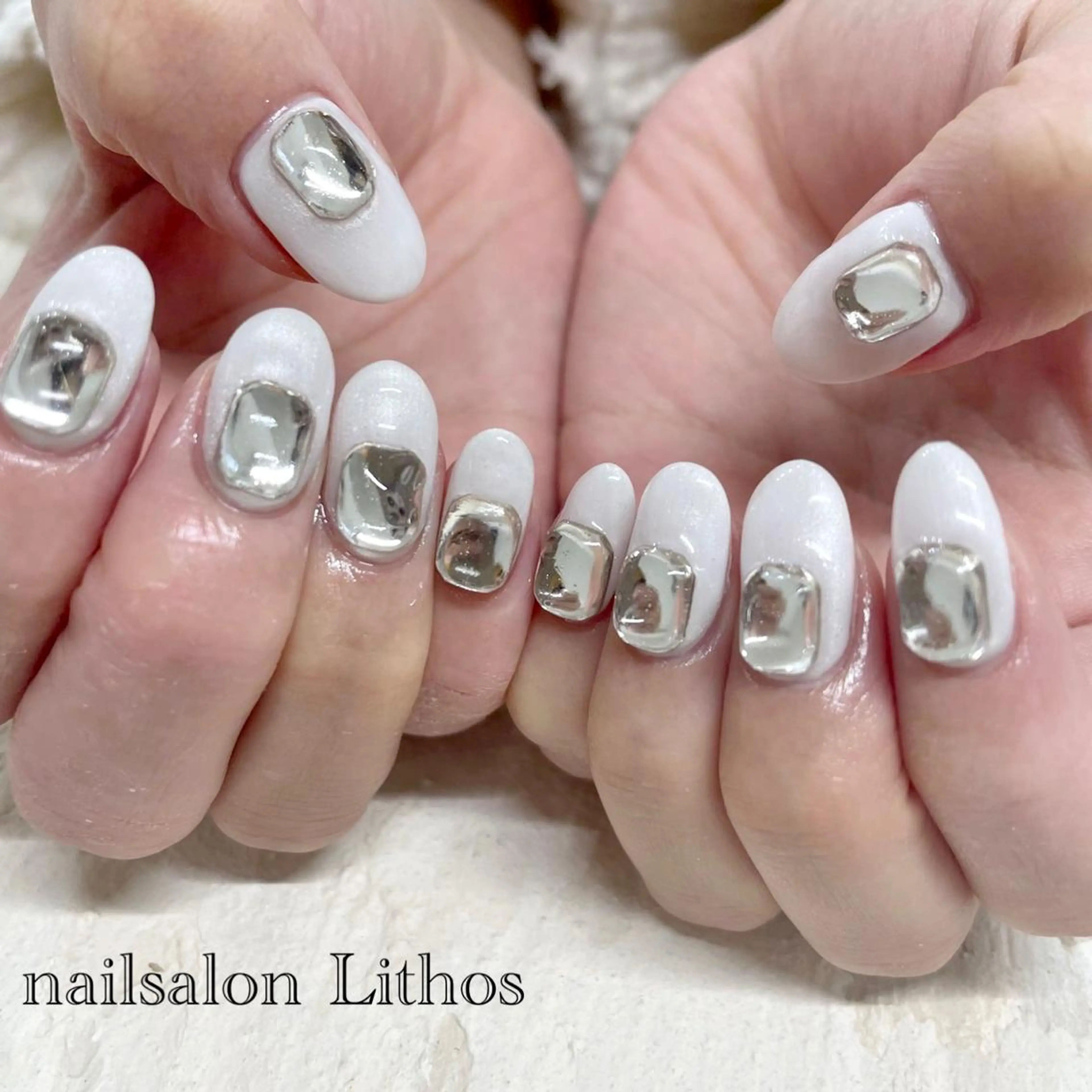 ネイル 韓国ネイル ハンドネイル nailsalon Lithos所属・nailsalon Recontreのネイルデザイン