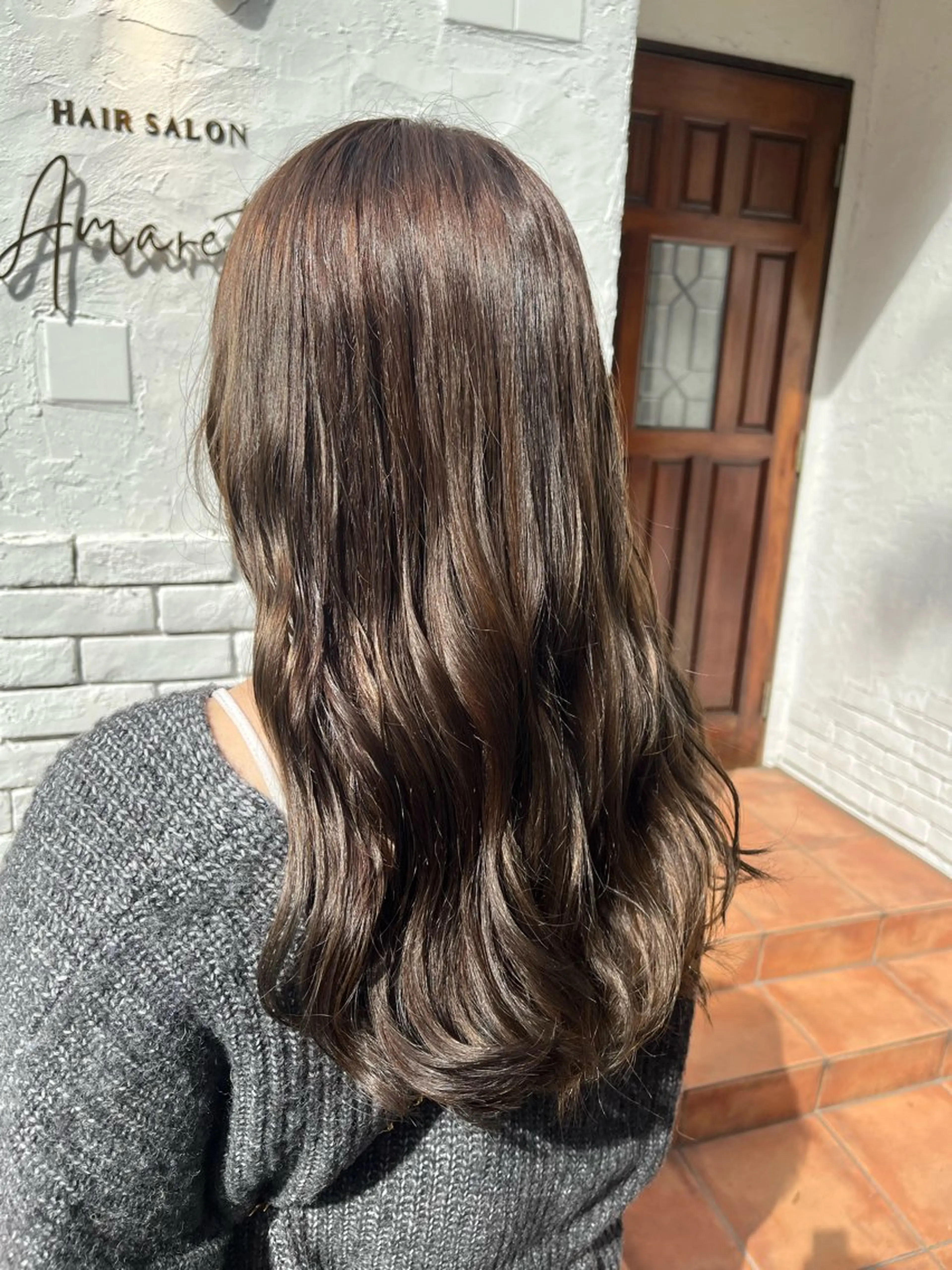 セミロング カラー グレージュ オリーブグレージュ オリーブグレー カット ヘアカラー トリートメント 🌈透明感カラー🌈 🌟吉田祐介🌟のヘアスタイル