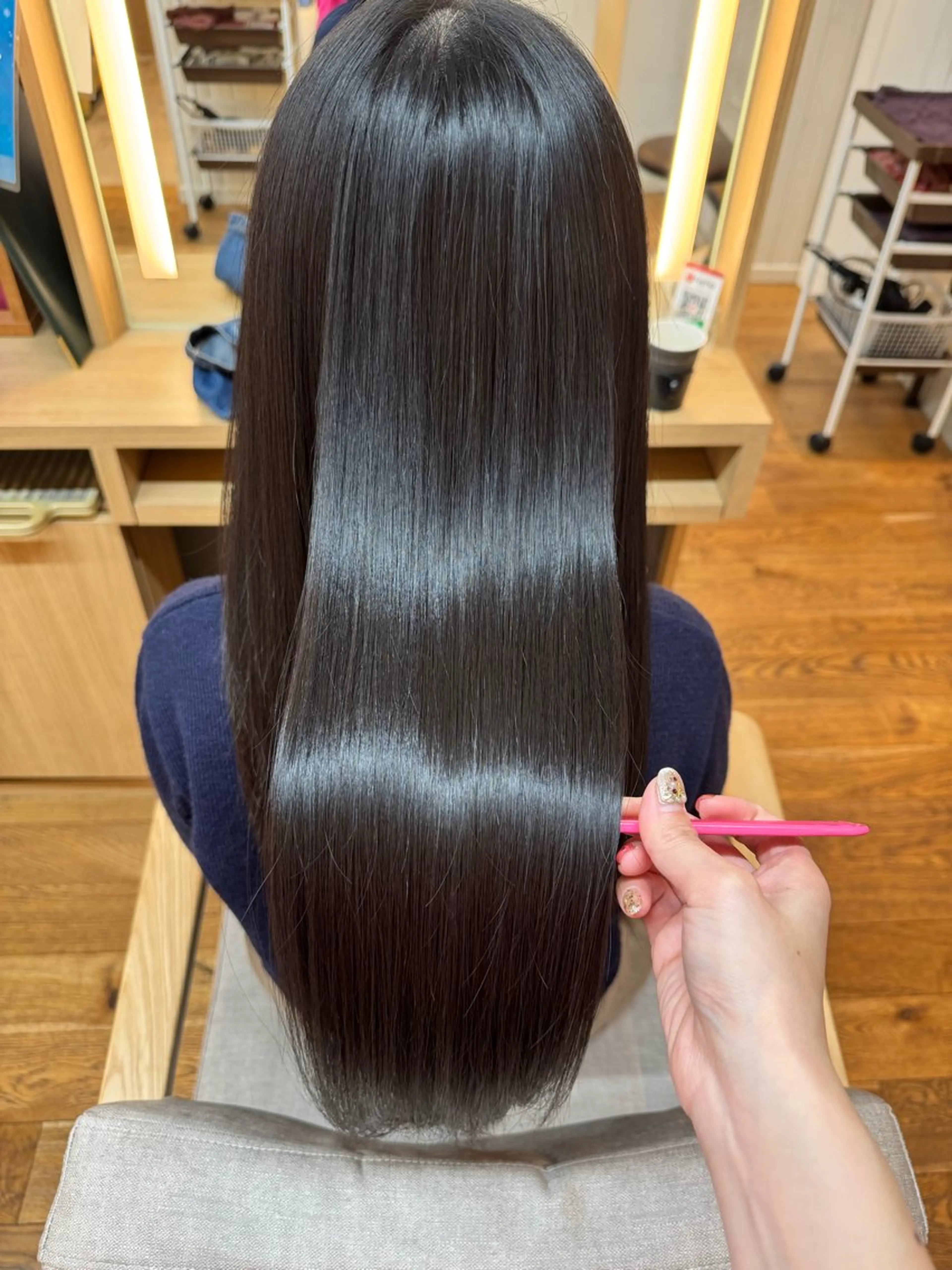 ロング 髪質改善/縮毛矯正✨ 白石ゆいのヘアスタイル