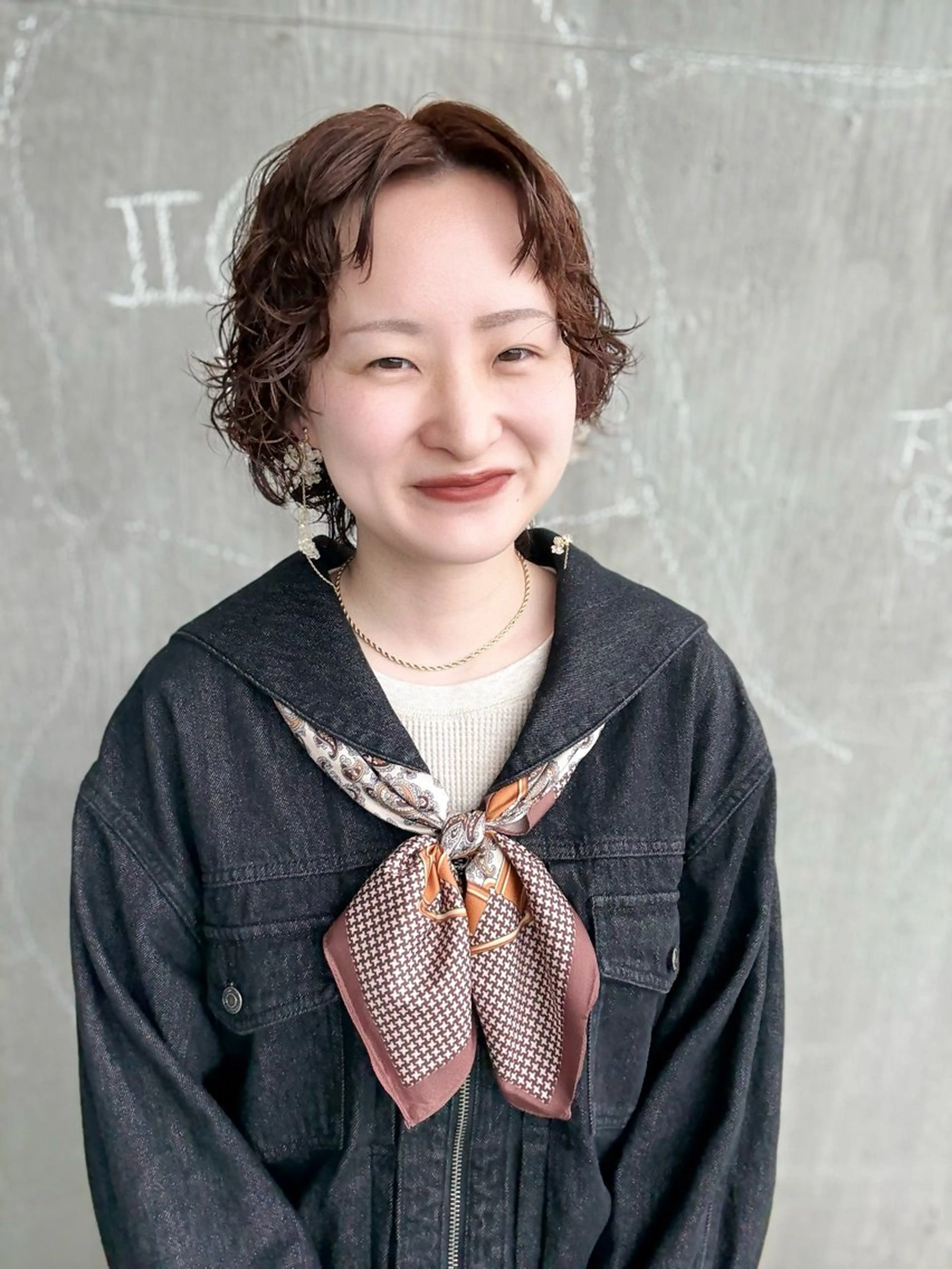 ショート パーマ ちほ /ボブスタイルのヘアスタイル