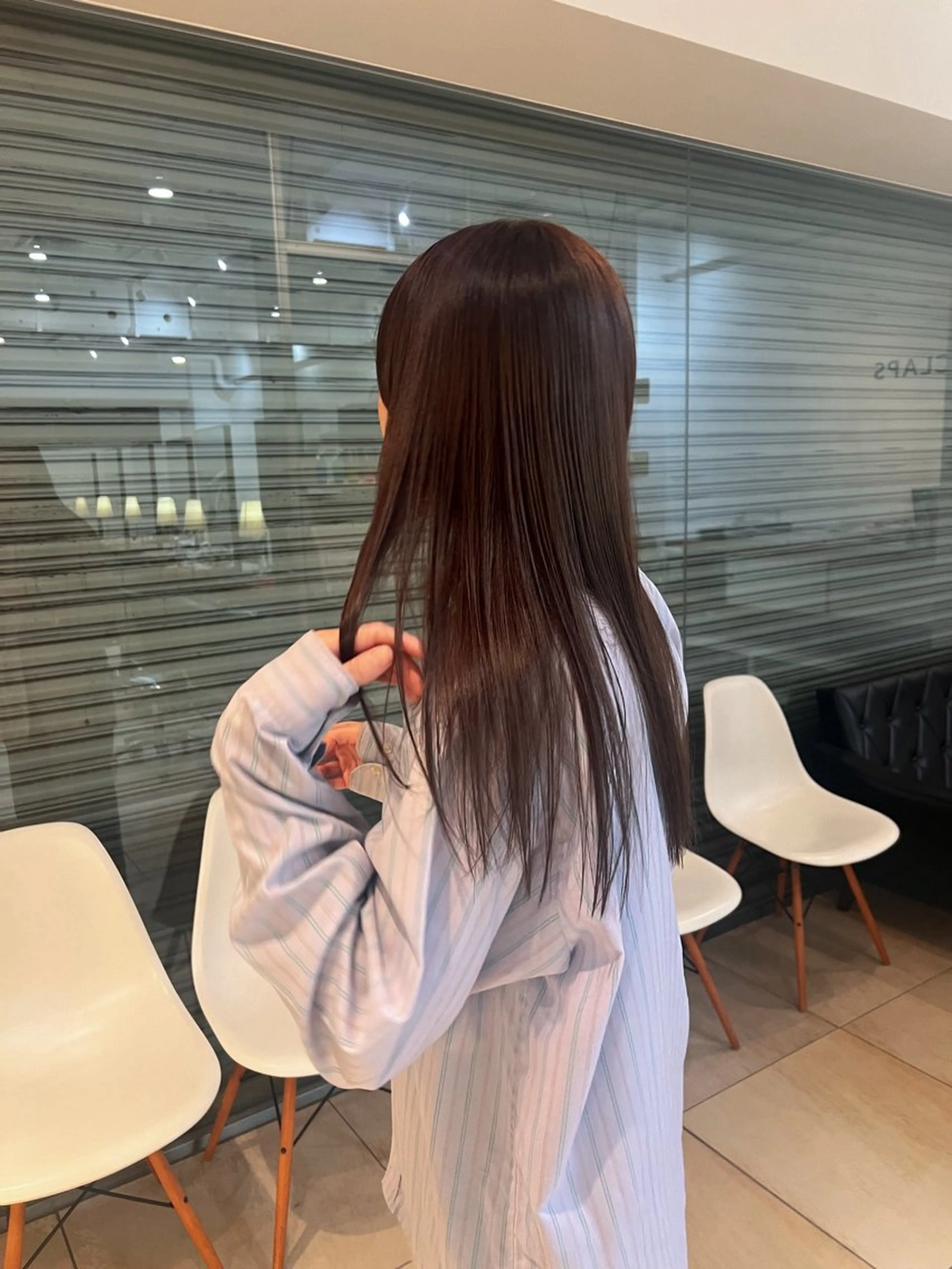 ロング カラー ベージュカラー ラベンダーカラー ラベンダーベージュ リリカ🐈‍⬛ブリー チカラー/上永谷のヘアスタイル